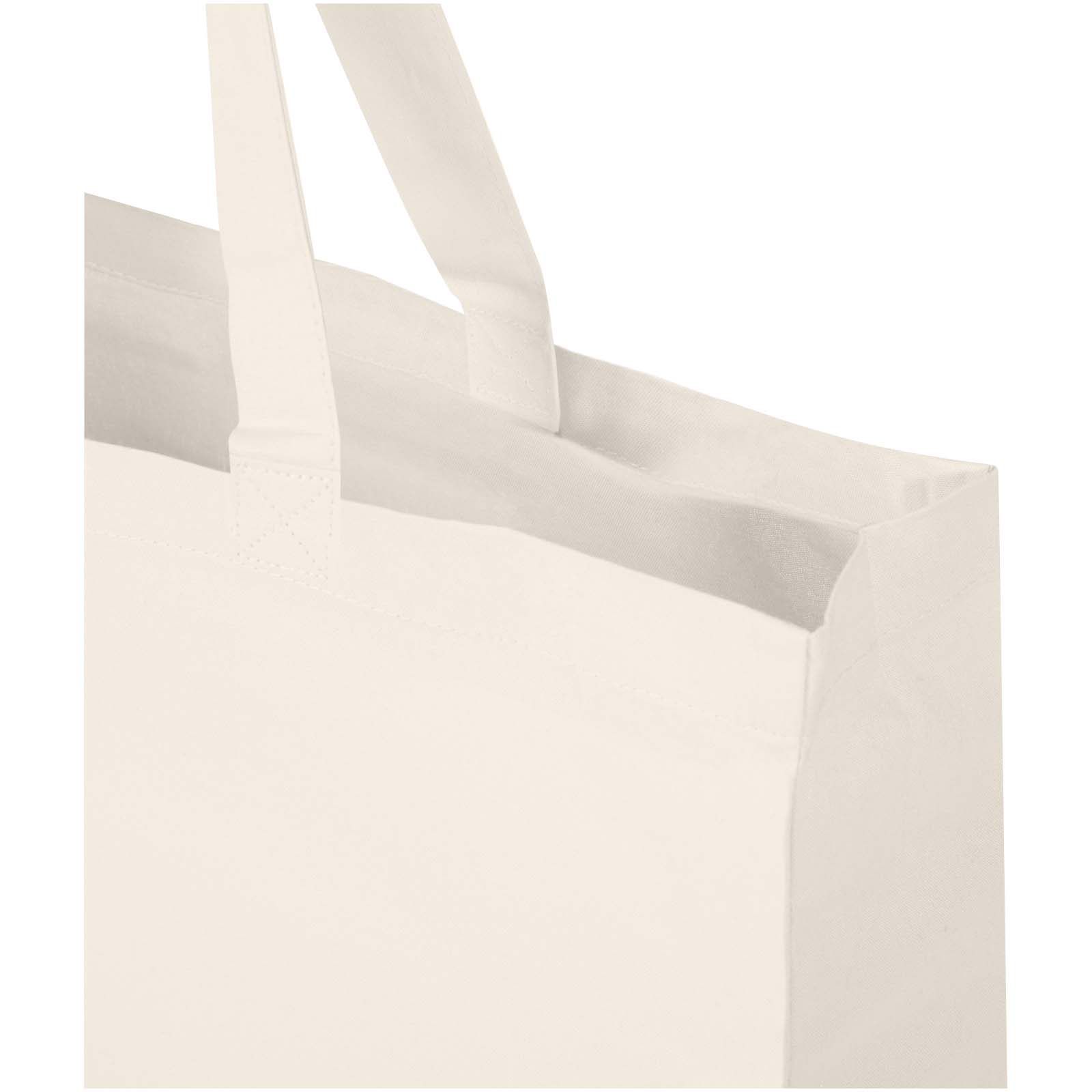 Sacs de shopping publicitaires - Sac shopping Odessa en coton recyclé 220 g/m² certifié GRS 40L - 3