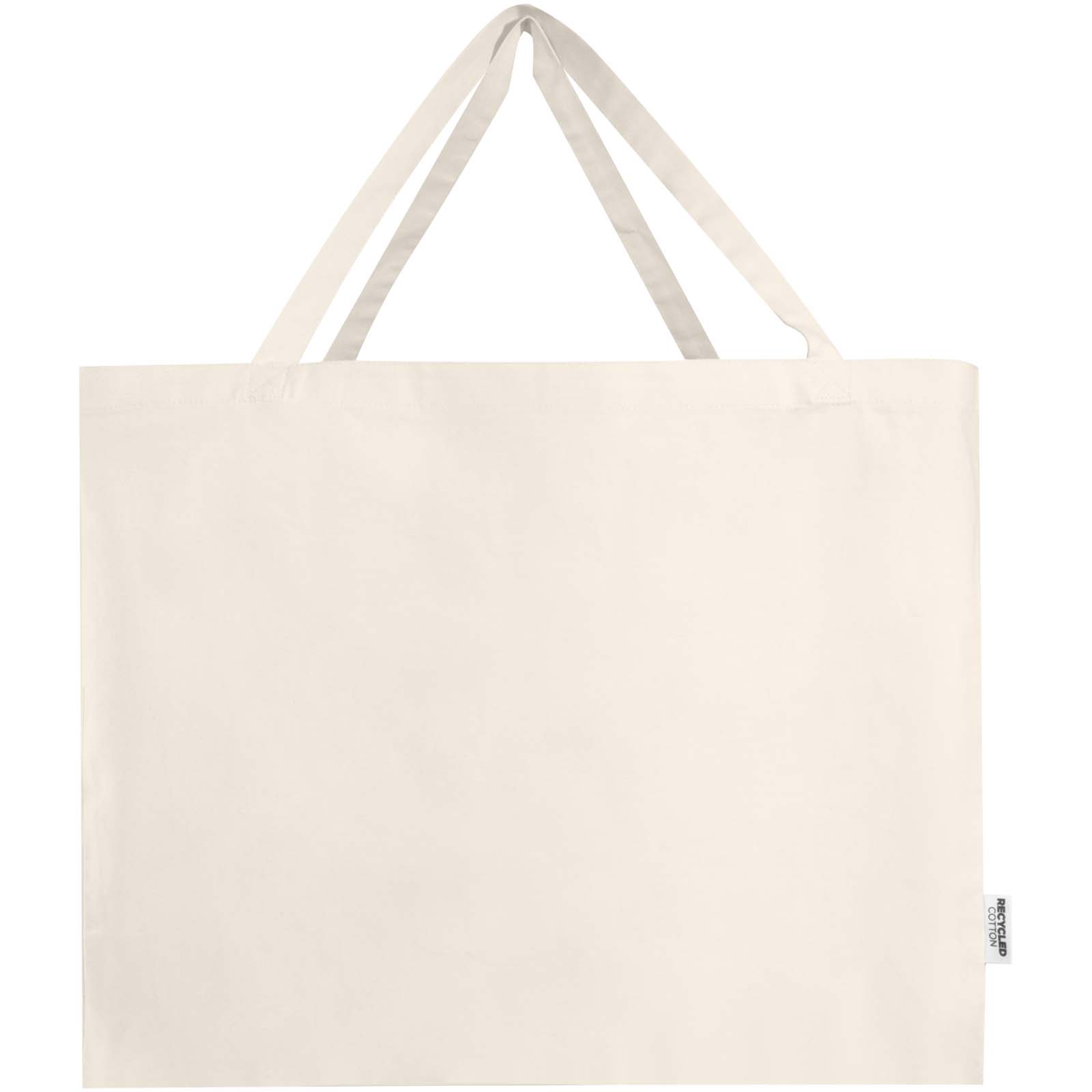Sacs de shopping publicitaires - Sac shopping Odessa en coton recyclé 220 g/m² certifié GRS 40L - 1