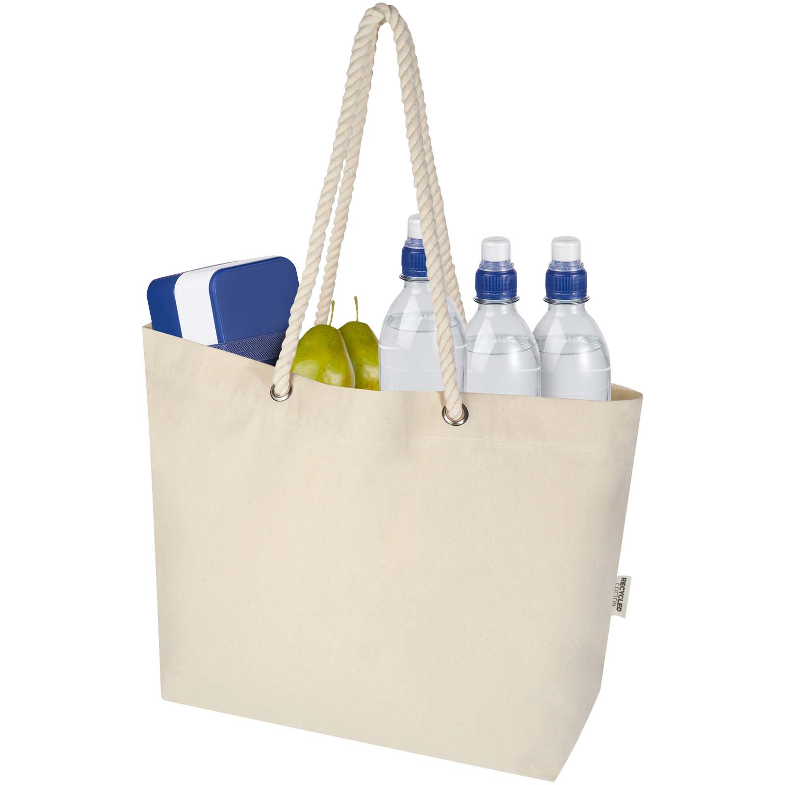 Sacs de shopping publicitaires - Tote bag de plage Florida recyclé GRS 270 g/m² - 4