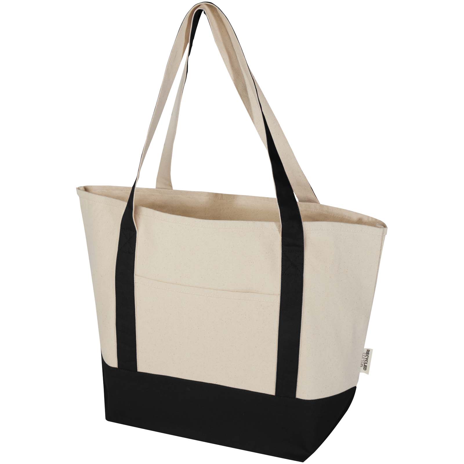 Sacs de shopping publicitaires - Sac shopping Sam en coton recyclé GRS 320 g/m²
