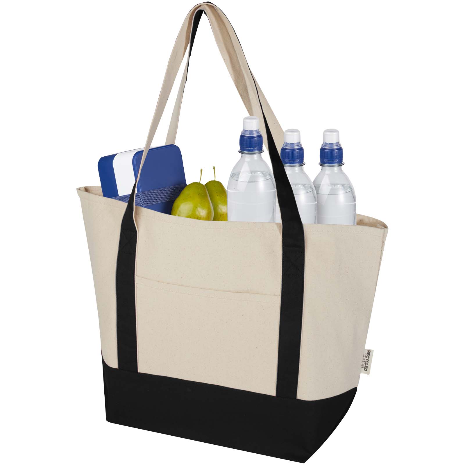 Sacs de shopping publicitaires - Sac shopping Sam en coton recyclé GRS 320 g/m² - 3