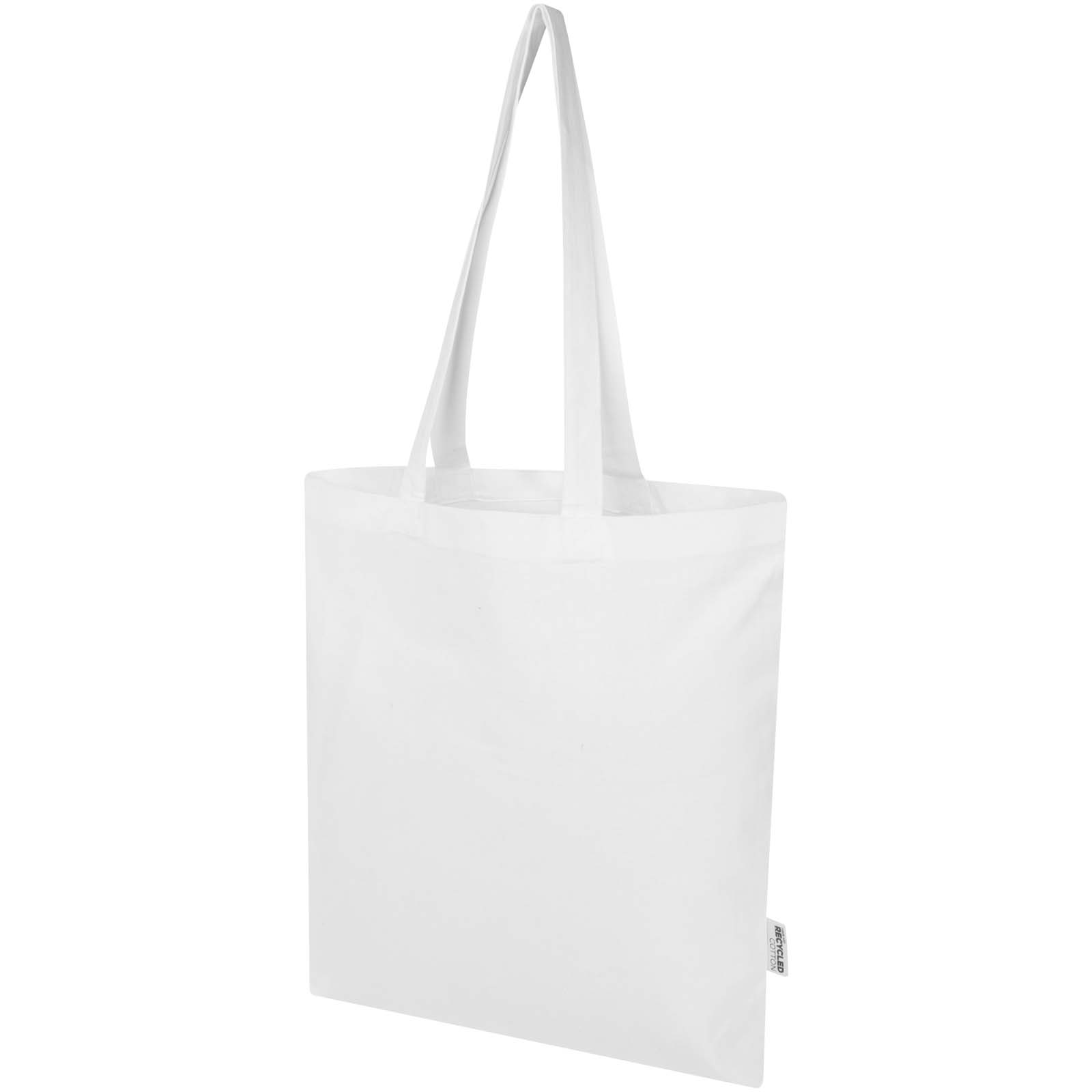 Advertising Shopping & Tote Bags - Madras Blend 140 g/m² GRS recycled cotton tote bag 7L