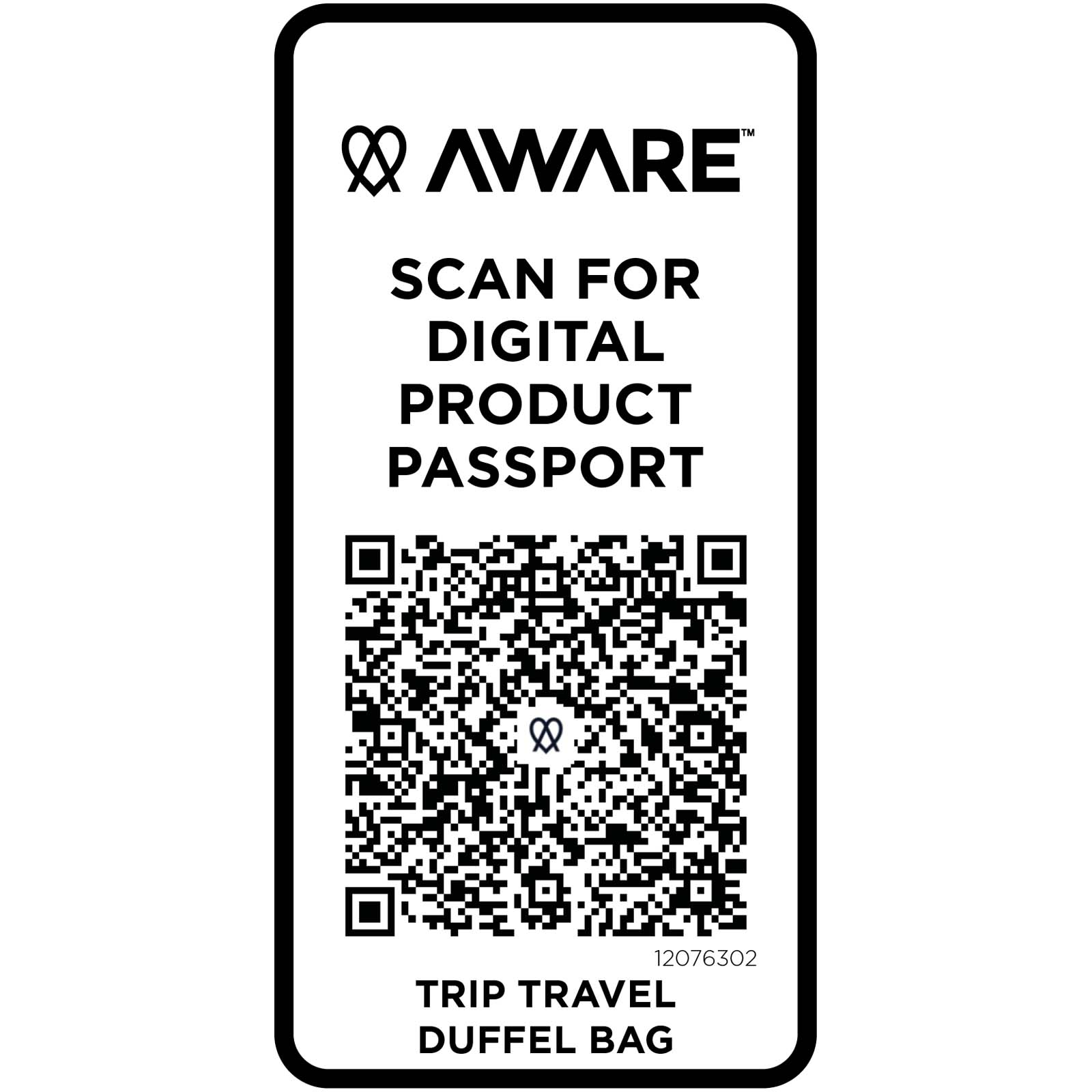 Sacs de voyage publicitaires - Sac de voyage Trip Aware™ de 42 L en matériaux recyclés - 5
