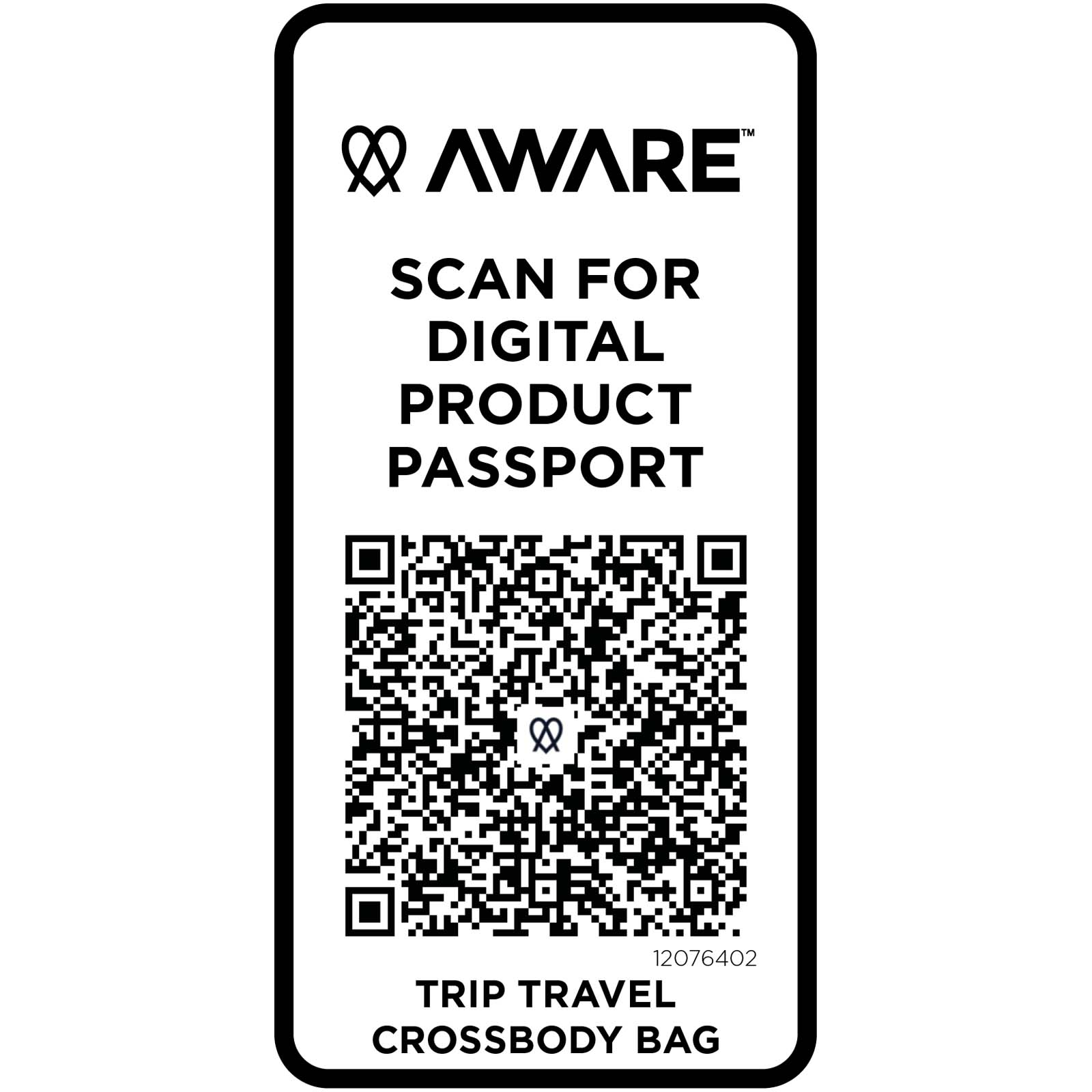 Sacs de voyage publicitaires - Sac bandoulière de voyage Trip Aware™ de 1 L en matériaux recyclés - 4
