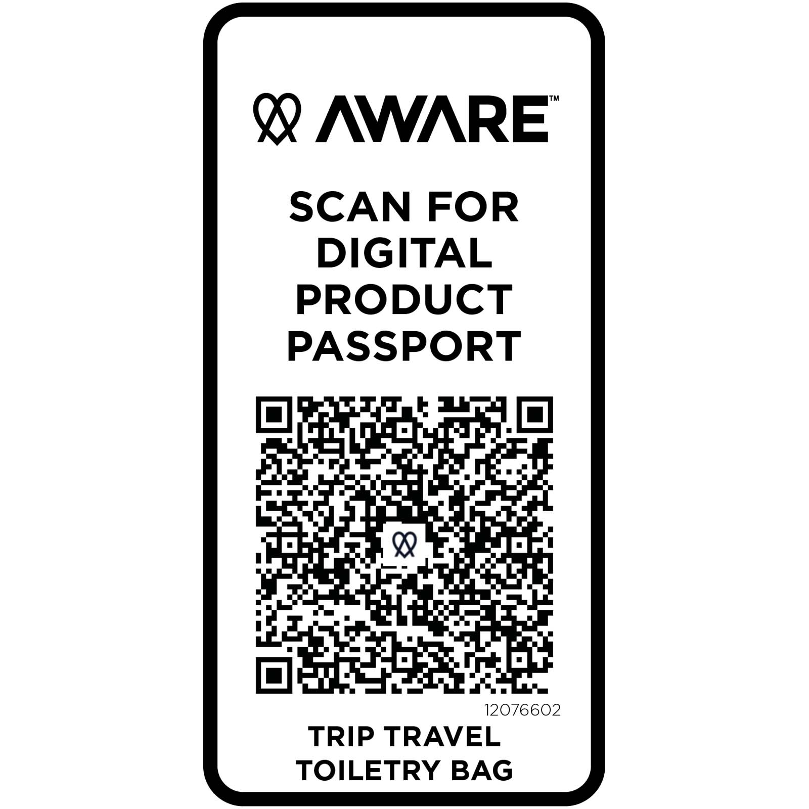Trousses de toilette publicitaires - Sac de toilette de voyage Trip Aware™ de 6 L en matériaux recyclés - 3