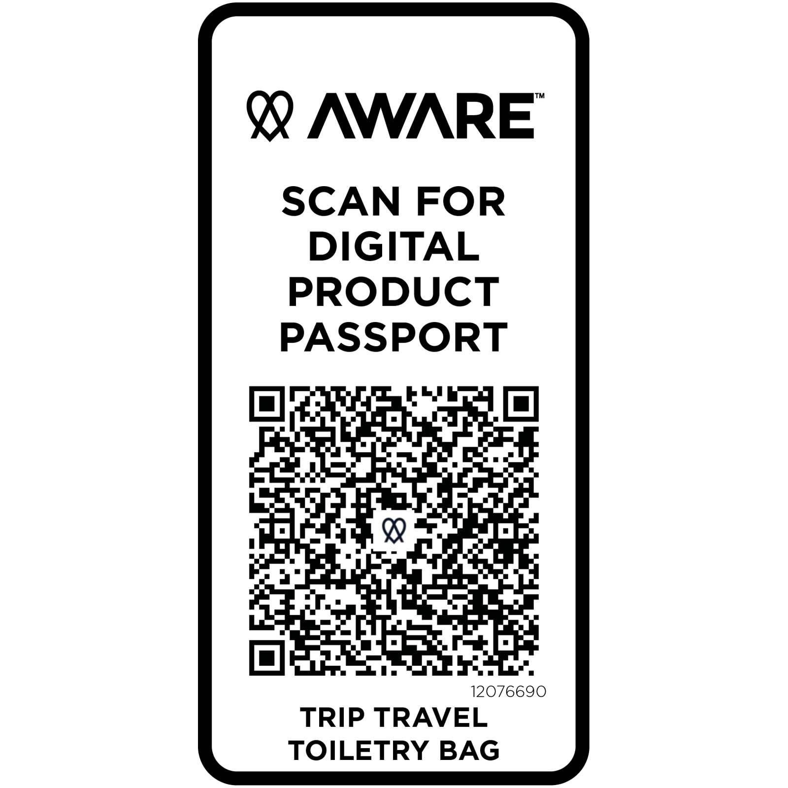 Trousses de toilette publicitaires - Sac de toilette de voyage Trip Aware™ de 6 L en matériaux recyclés - 3