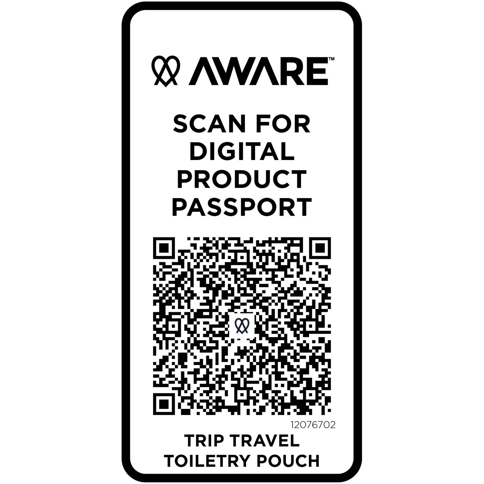 Trousses de toilette publicitaires - Trousse de toilette de voyage Trip Aware™ de 2 L en matériaux recyclés - 3