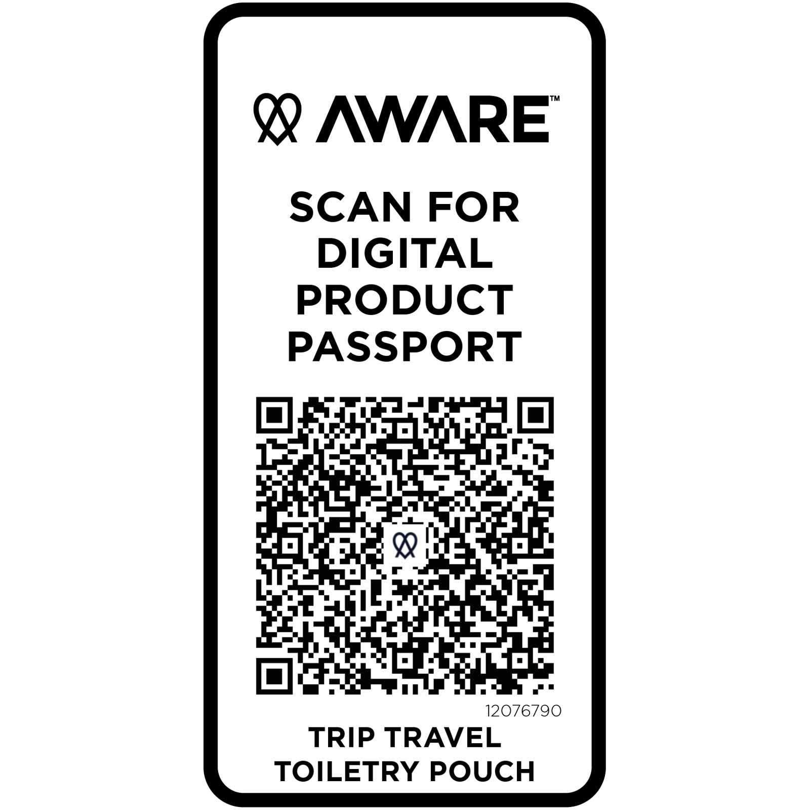 Trousses de toilette publicitaires - Trousse de toilette de voyage Trip Aware™ de 2 L en matériaux recyclés - 3