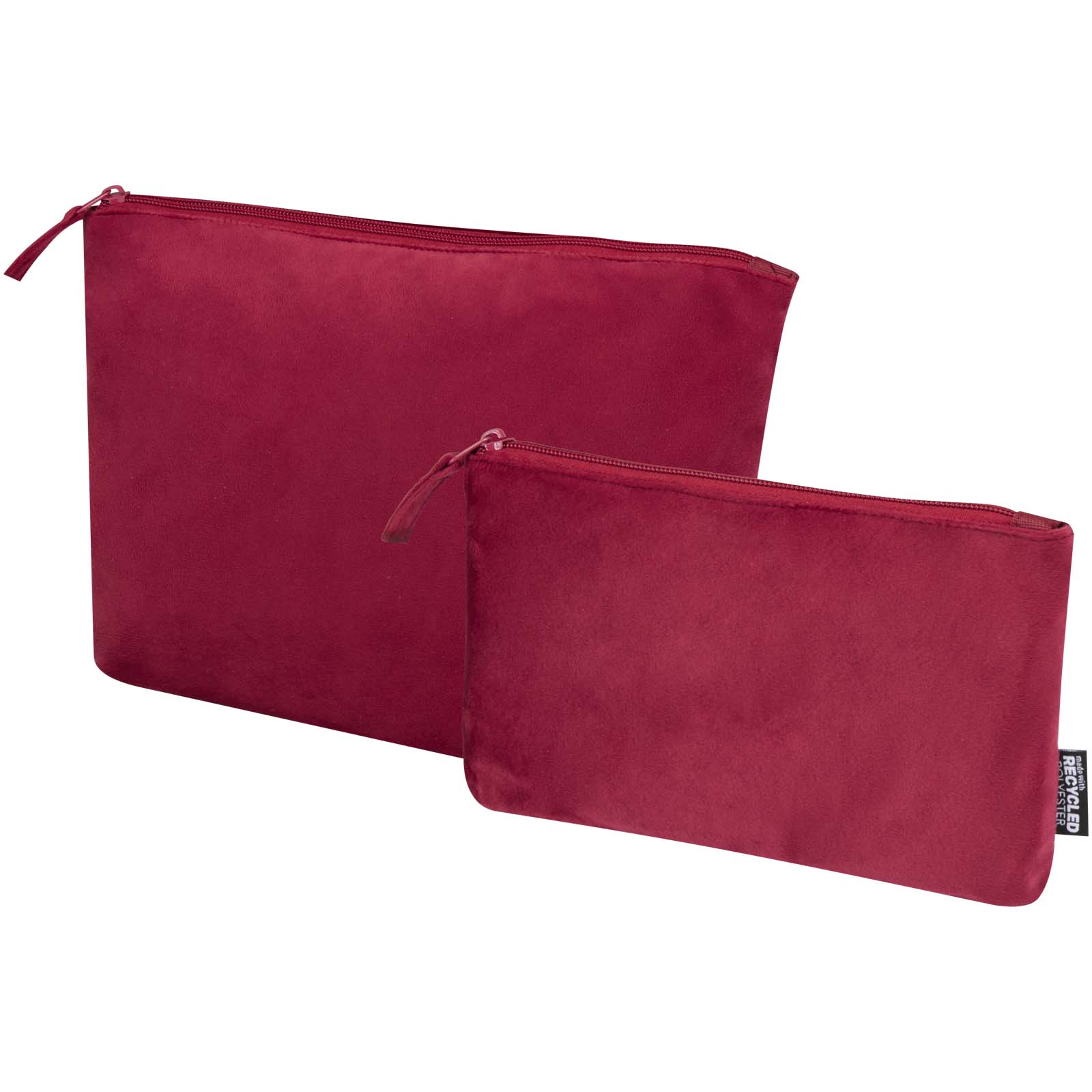 Advertising Toiletry Bags - Swift GRS recycled velvet toiletry bag set