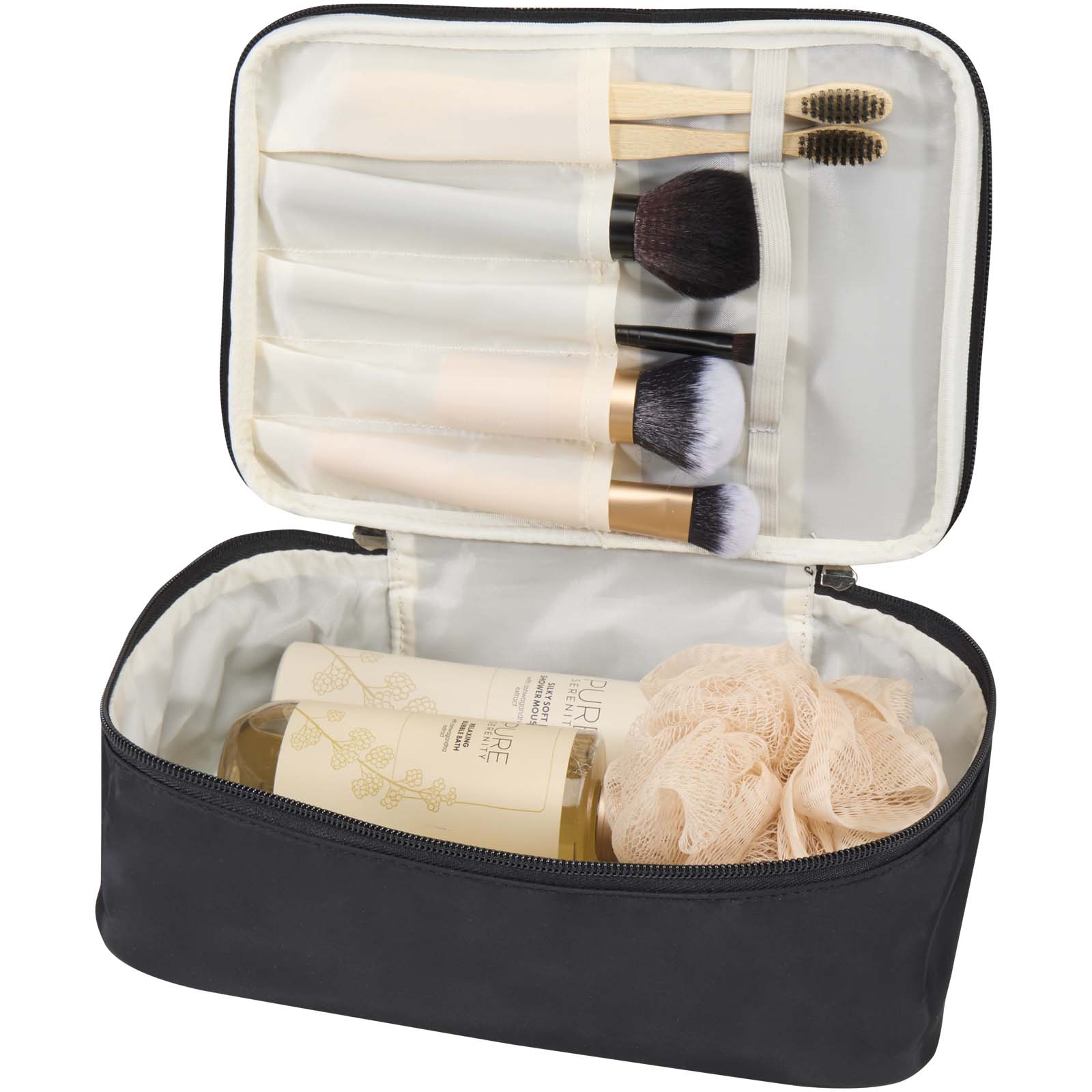 Advertising Toiletry Bags - Muse GRS RPET make-up organiser - 3