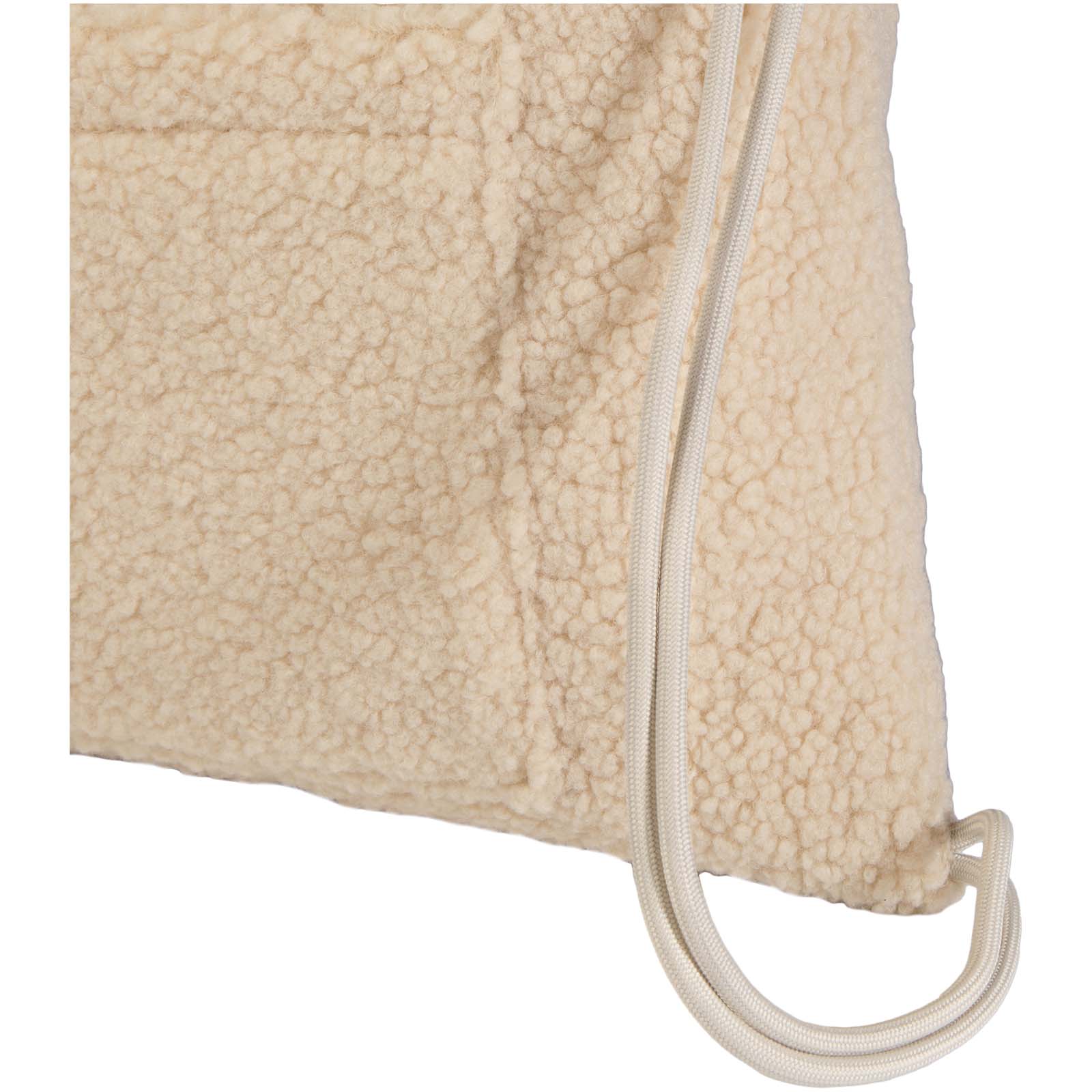 Advertising Drawstring Bags - Bear GRS recycled sherpa drawstring backpack 9L - 3