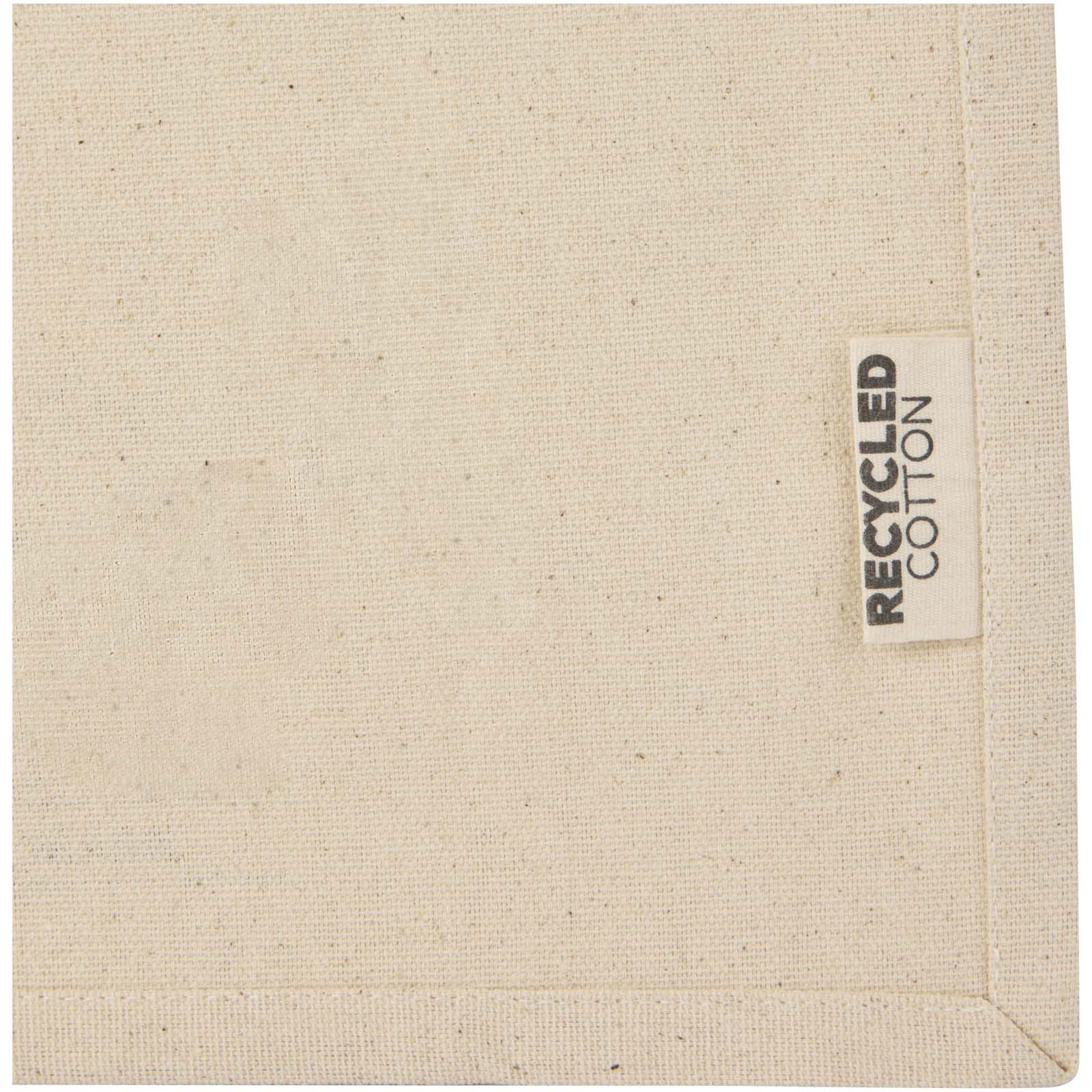 Sacs de shopping publicitaires - Mini sac shopping Odessa à soufflet en coton recyclé de 9 L et 220 g/m² certifié GRS - 3