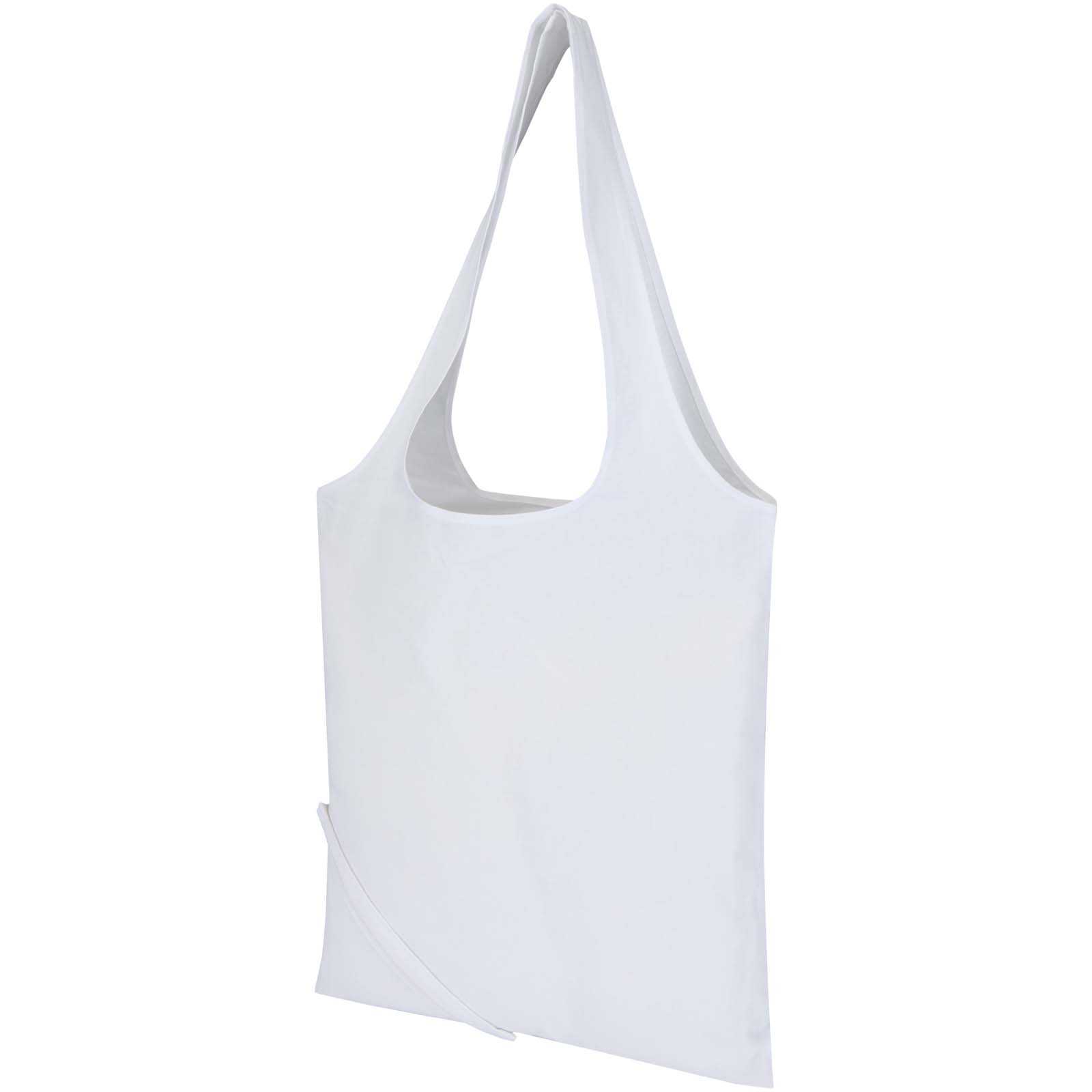 Sacs de shopping publicitaires - Sac fourre-tout pliable en coton recyclé GRS « Madras Blend » 140 g/m², 7 L - 3