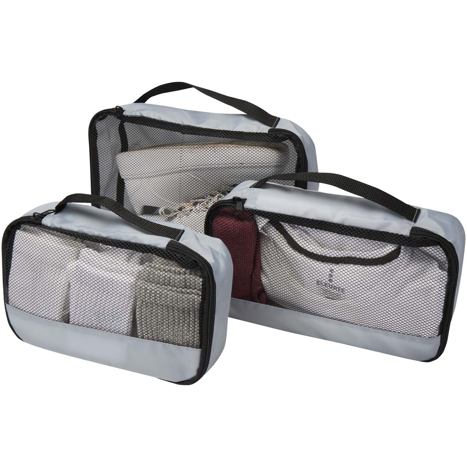 Advertising Travel Accessories - Jet GRS recycled packing cubes - set of 3 - 3
