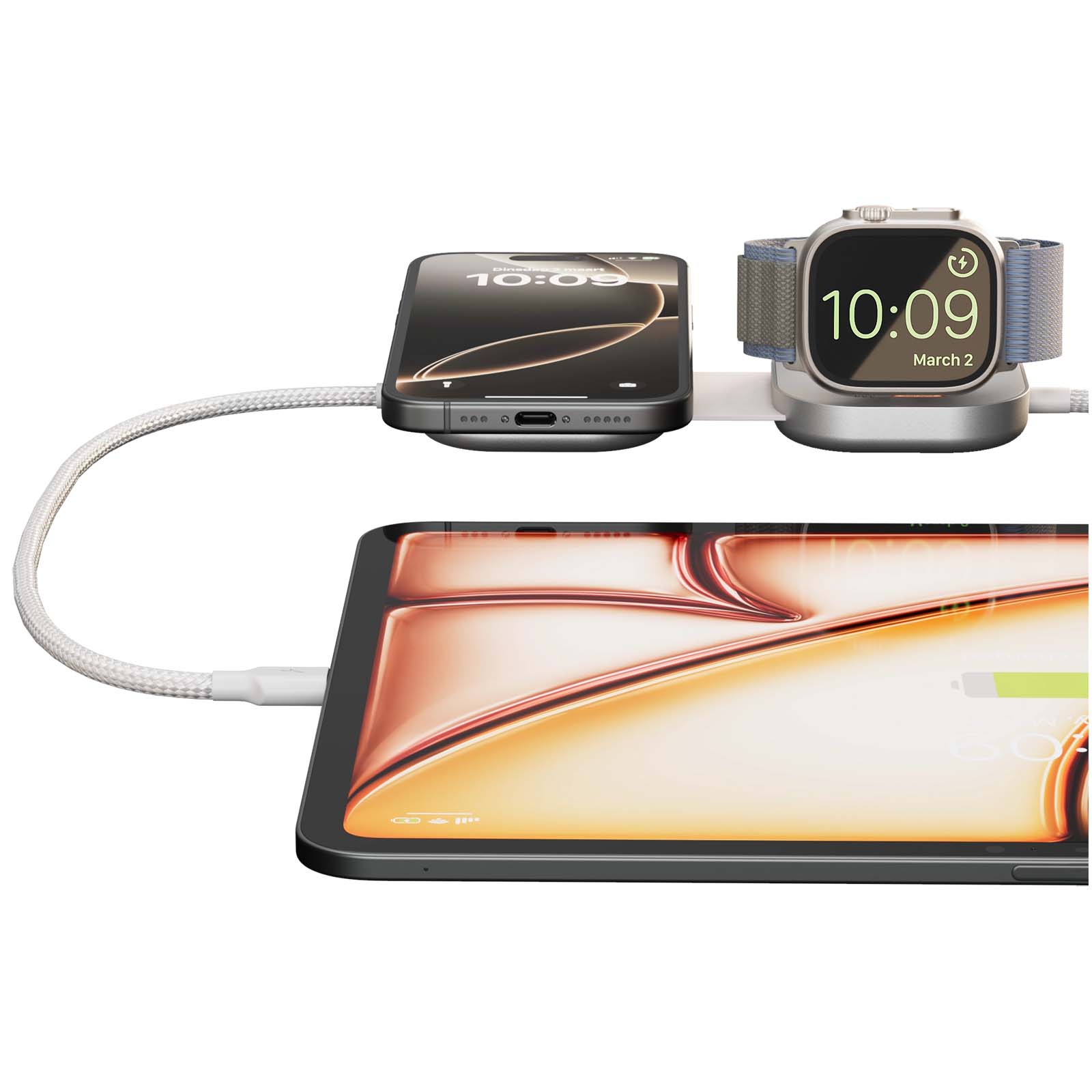 Advertising Cables - Zens Pro 3 140W USB-C 3-in-1 charging cable - 2