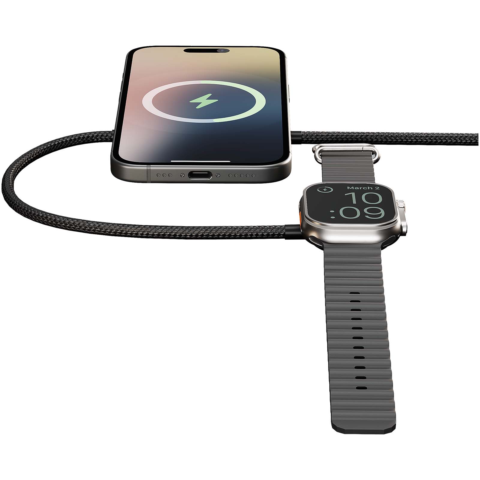 Advertising Cables - Zens Pro 2 15W dual charging cable - 2