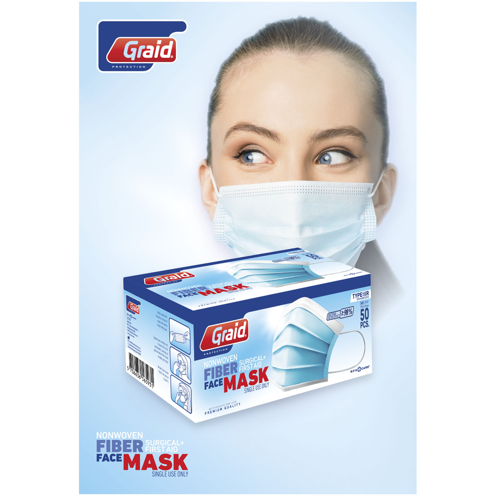 Advertising Protection - Moore type IIR face mask