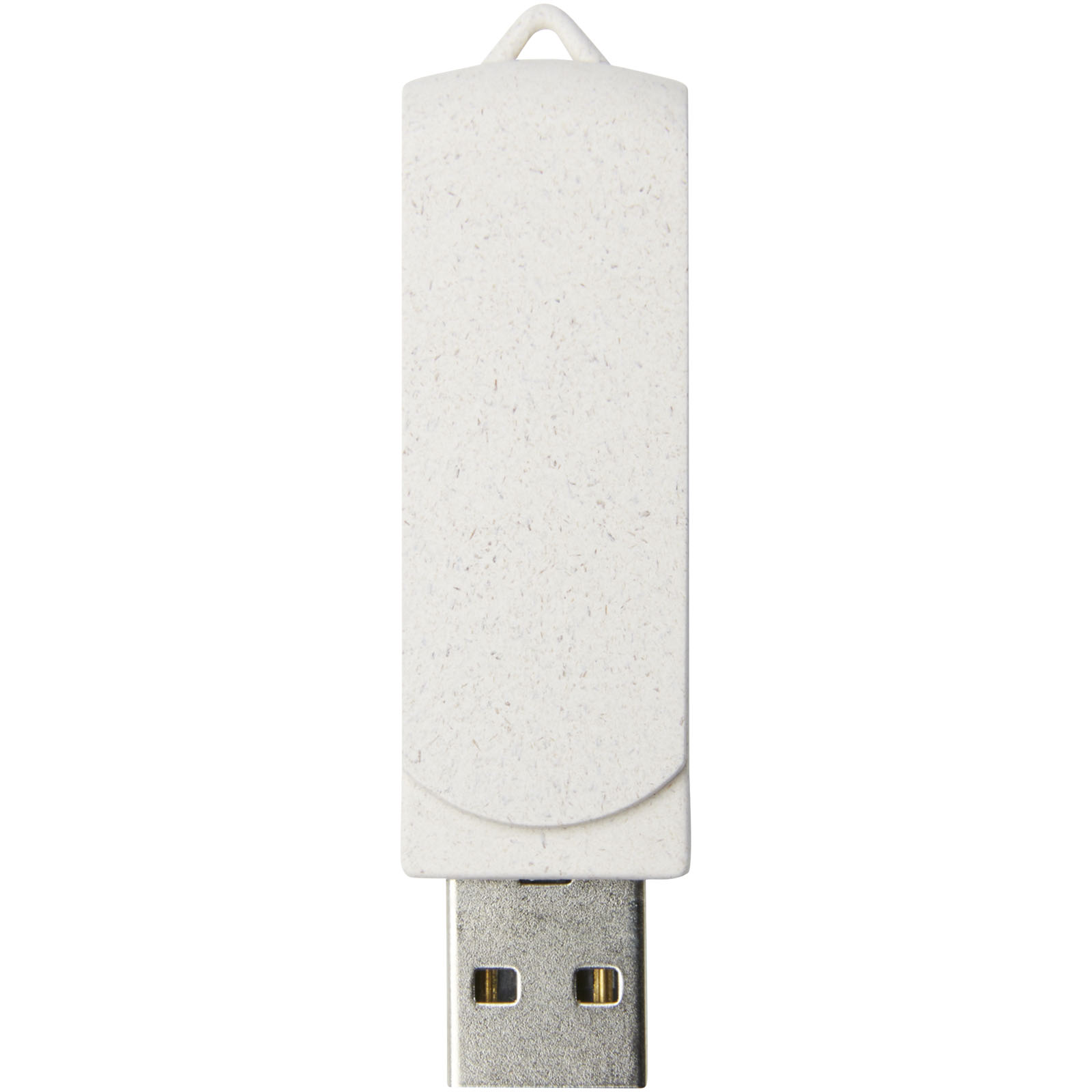 Advertising USB Flash Drives - Rotate 4GB wheat straw USB flash drive - 1
