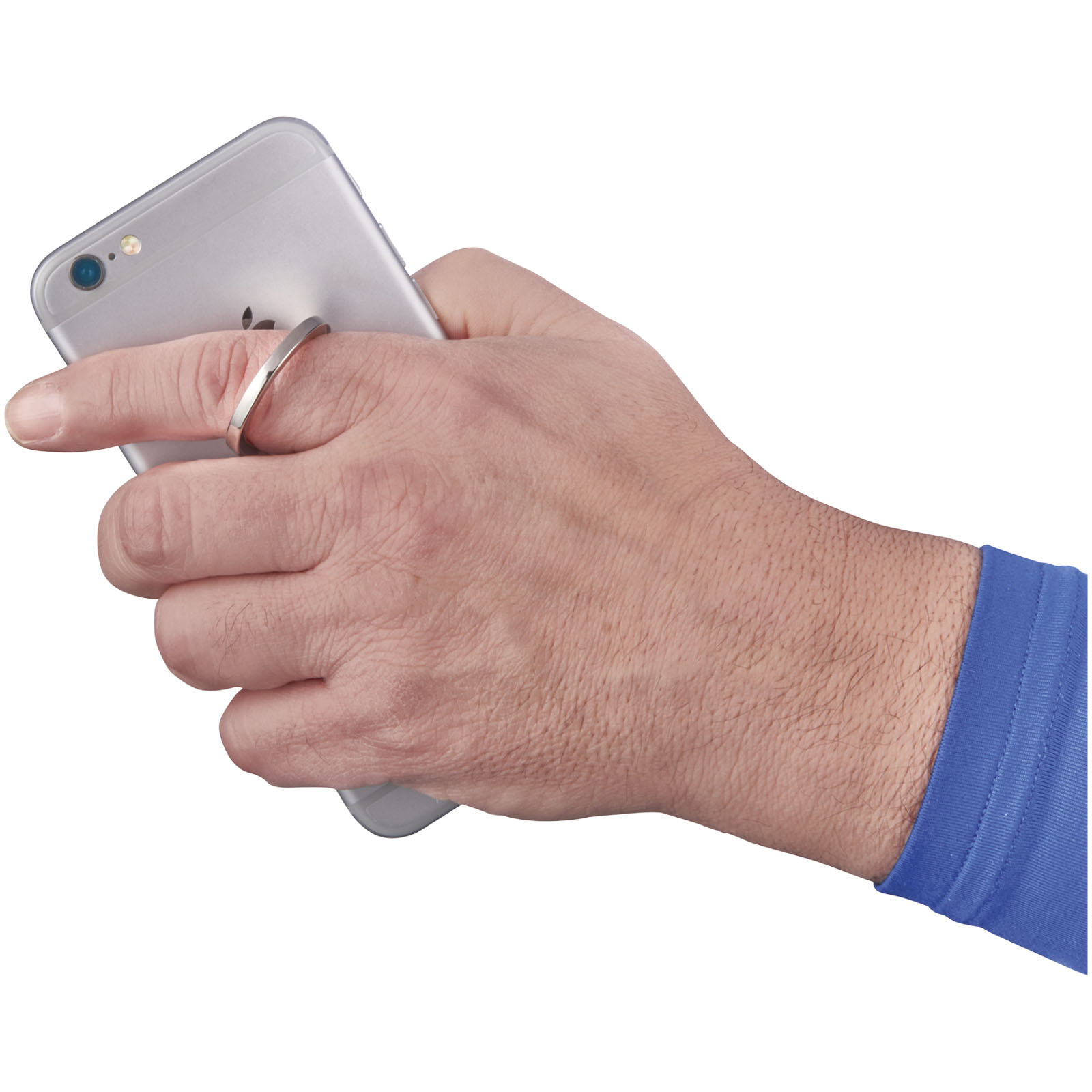 Accessoires pour téléphone et tablette publicitaires - Support de téléphone avec anneau en aluminium Cell - 2