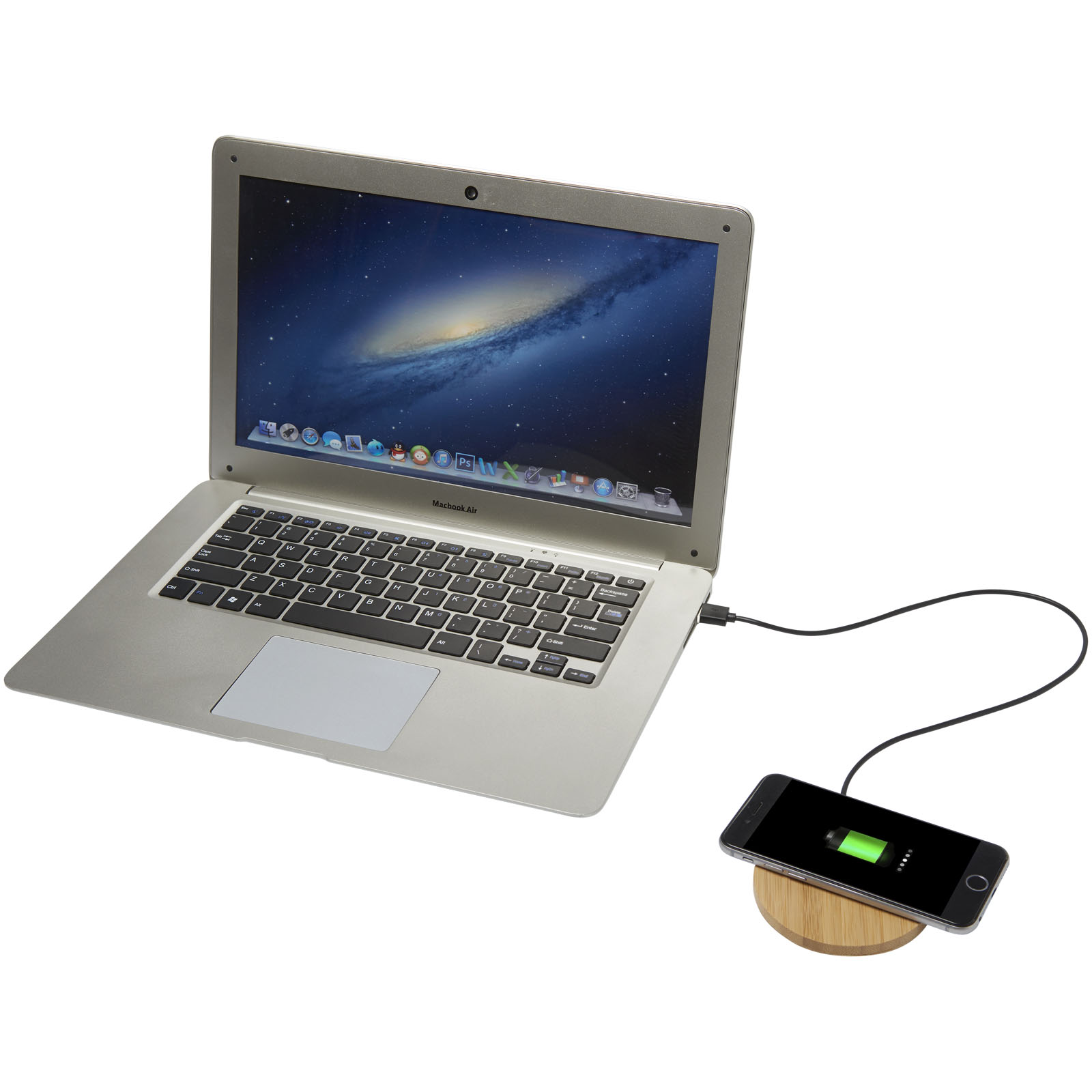 Advertising Telephone & Tablet Accessories - Essence 5W bamboo wireless charging pad - 3