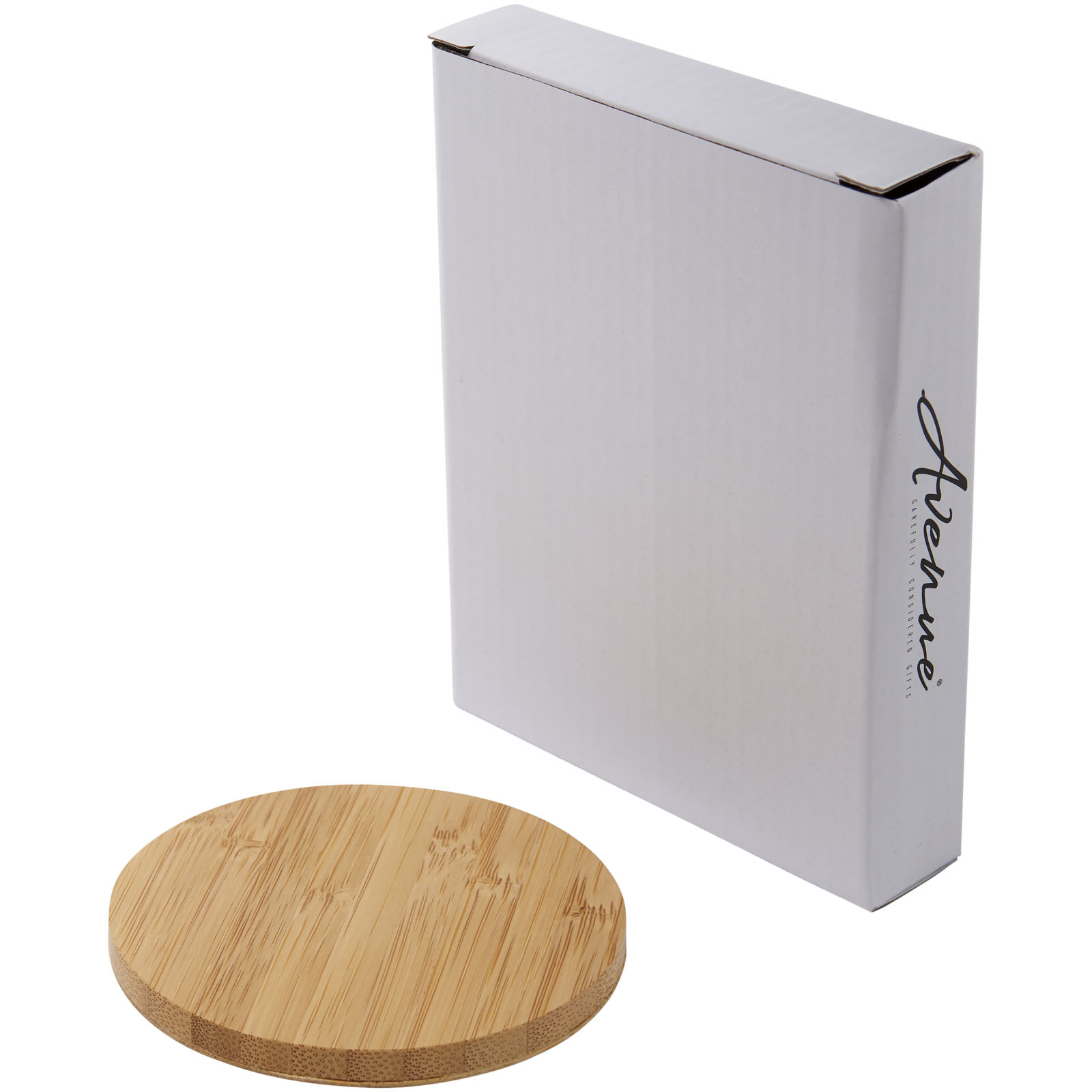 Accessoires pour téléphone et tablette publicitaires - Chargeur à induction de 5 W en bambou Essence - 5