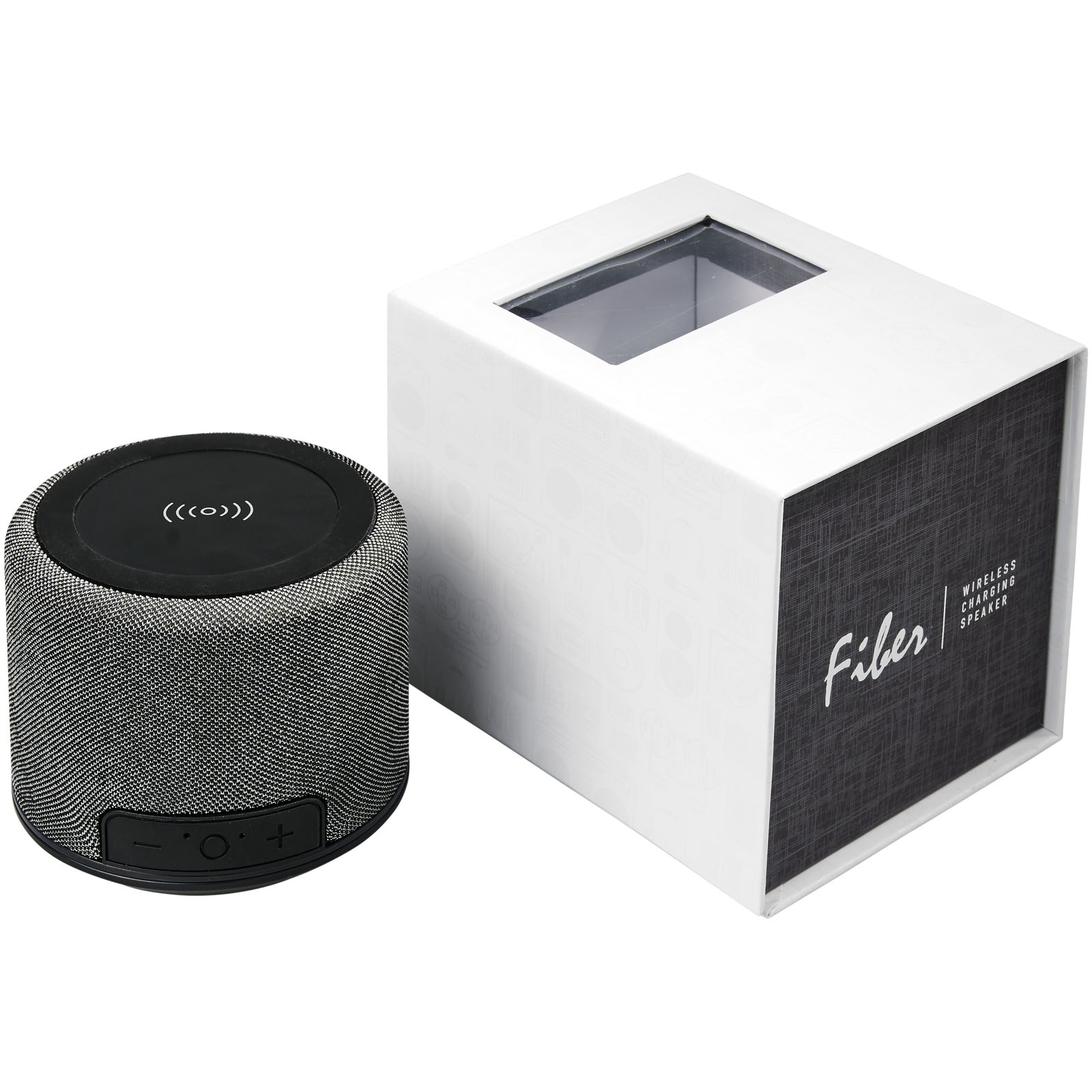 Enceintes publicitaires - Haut-parleur Bluetooth® à charge sans fil de 3 W Fiber - 0