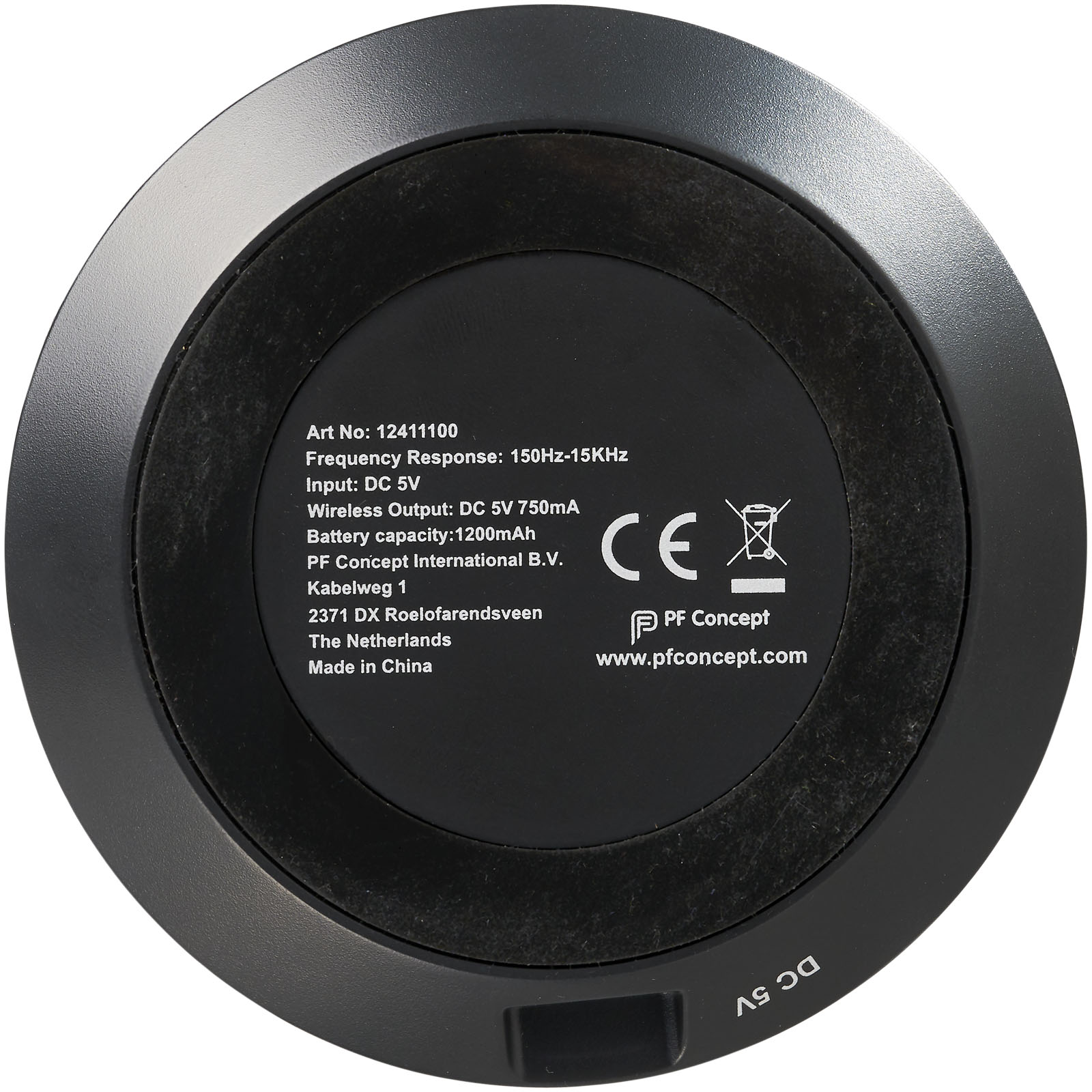 Advertising Speakers - Fiber 3W wireless charging Bluetooth® speaker - 3