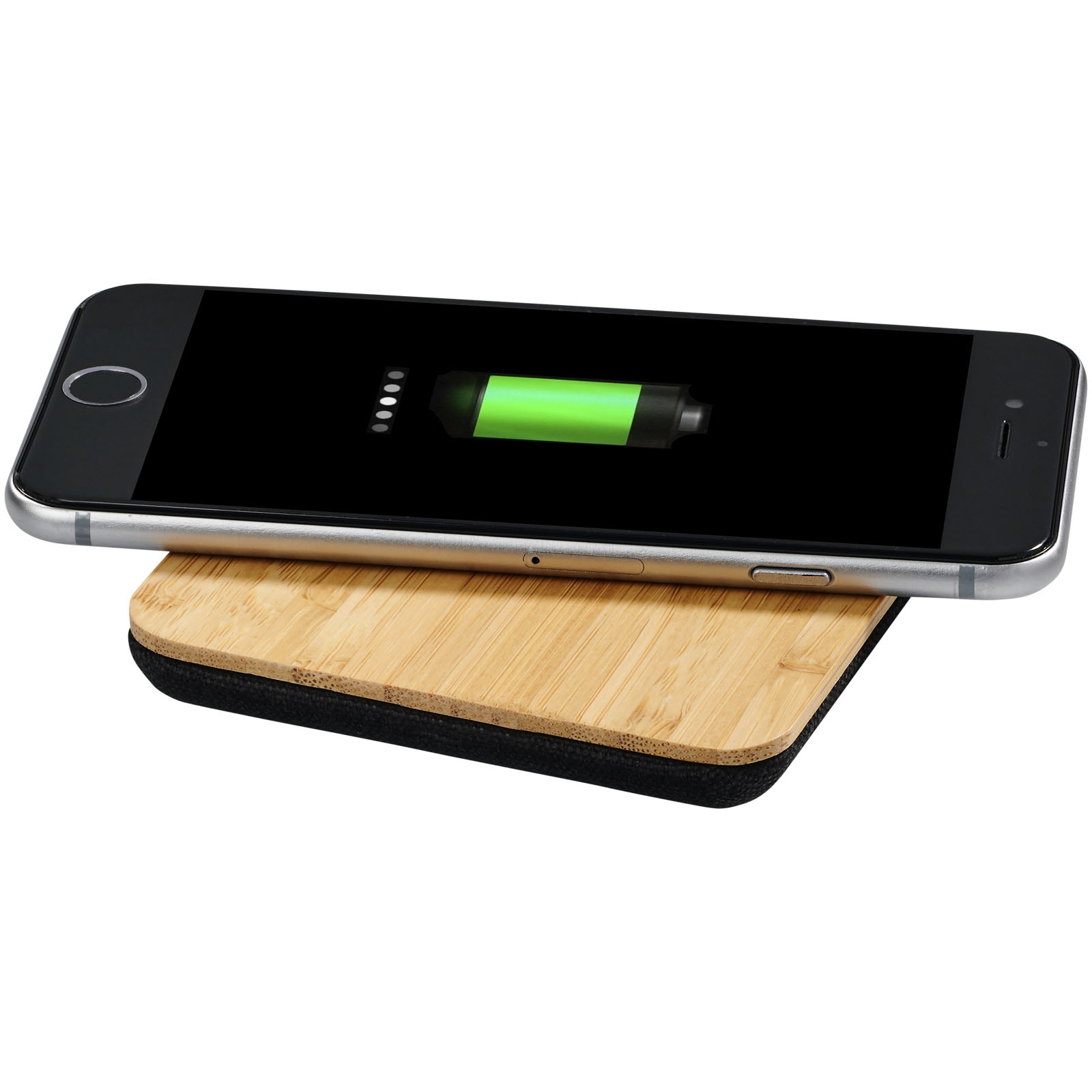 Wireless Charging - Leaf 5W bamboo and fabric wireless charging pad