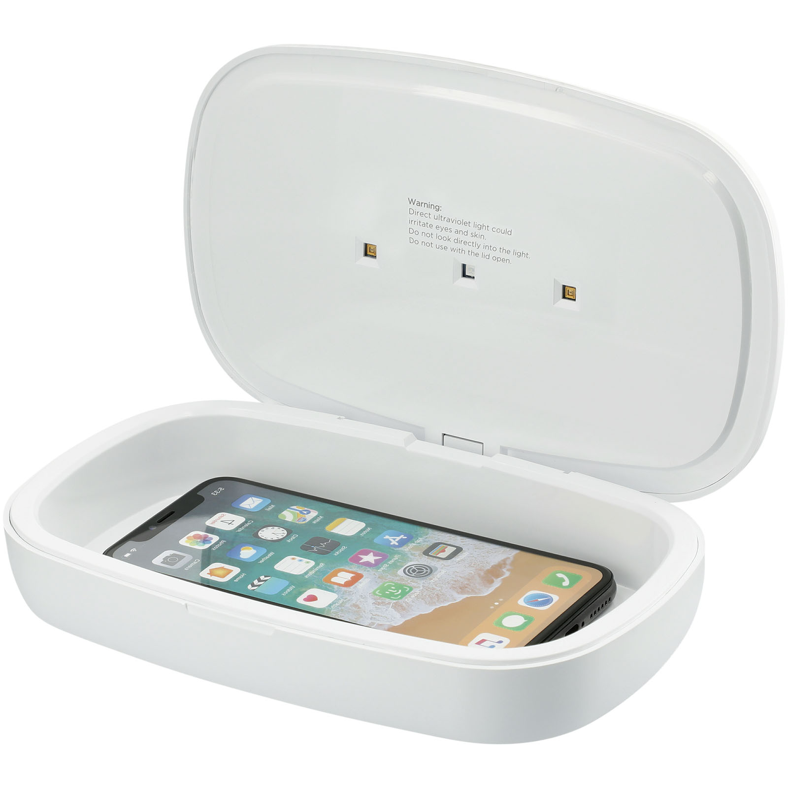 Technology - Capsule UV smartphone sanitizer with 5W wireless charging pad
