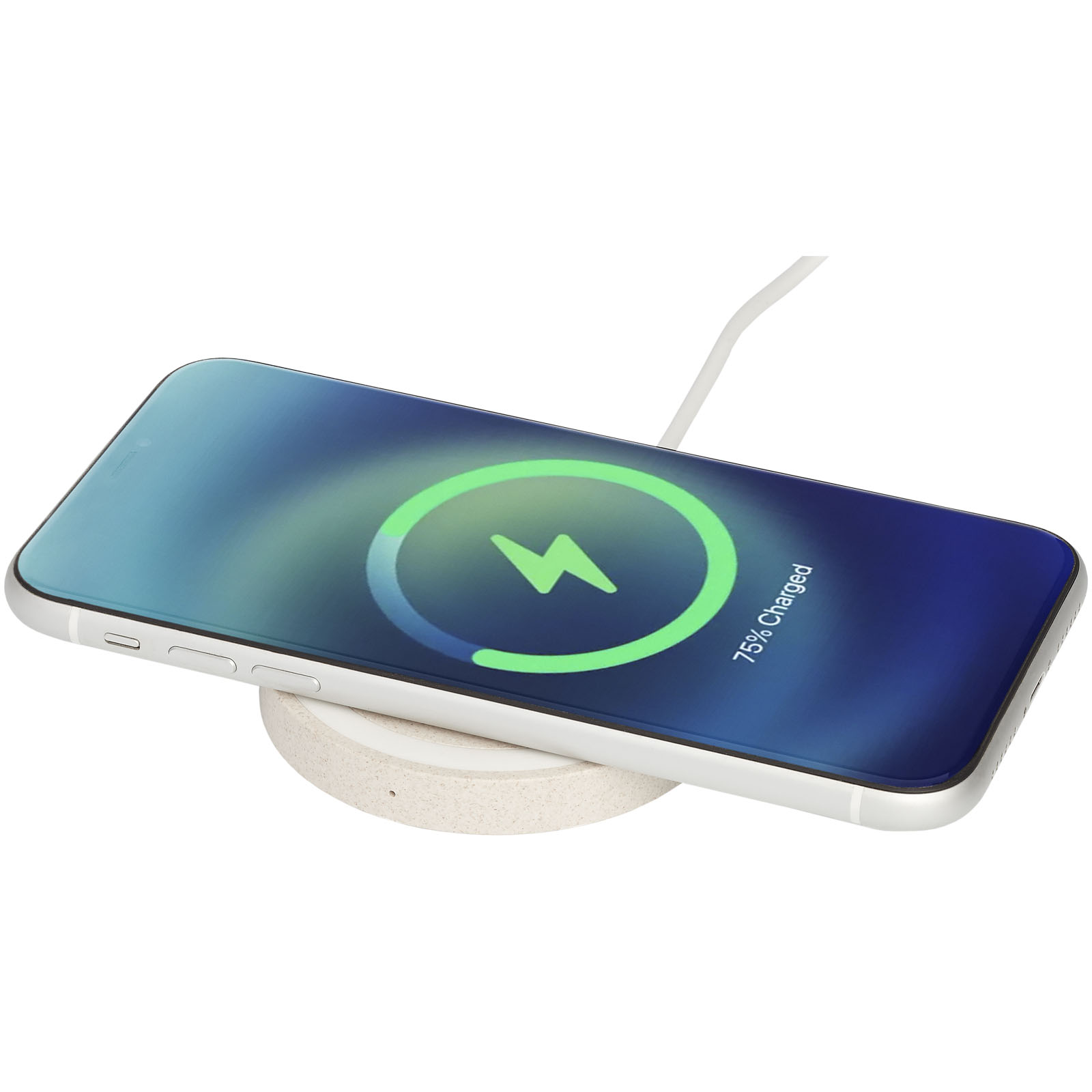 Advertising Wireless Charging - Naka 5W wheat straw wireless charging pad