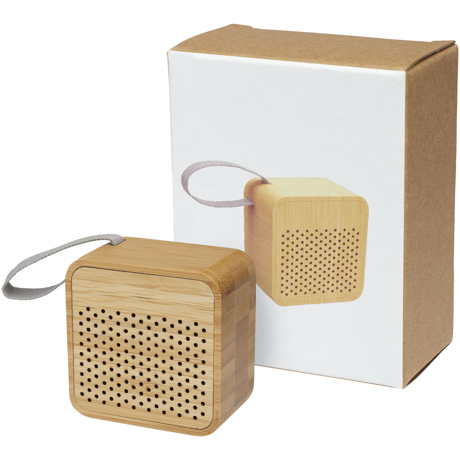 Enceintes publicitaires - Haut-parleur Bluetooth® Arcana en bambou - 0