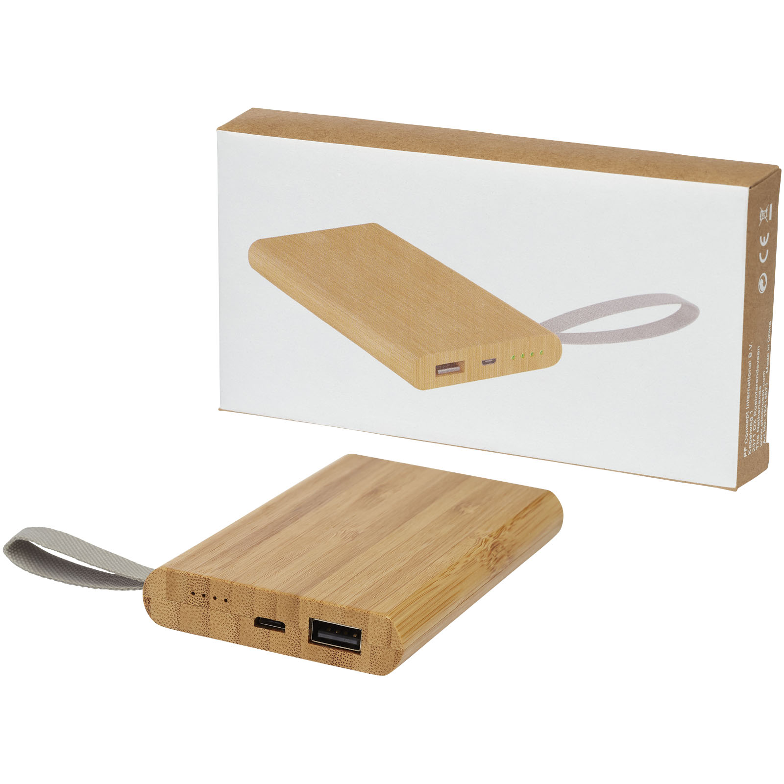 Advertising Powerbanks - Tulda 5000 mAh bamboo power bank - 4