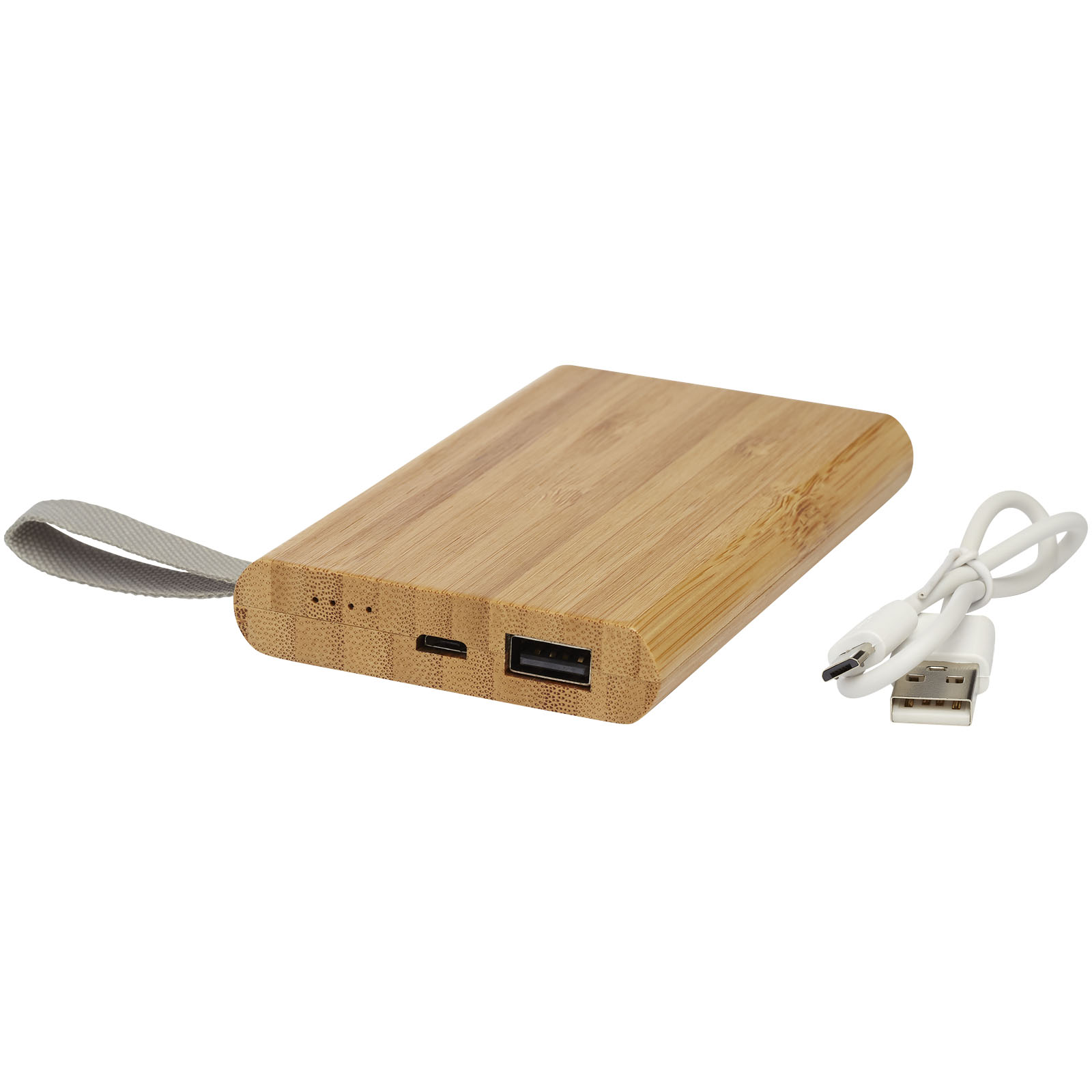 Advertising Powerbanks - Tulda 5000 mAh bamboo power bank - 5