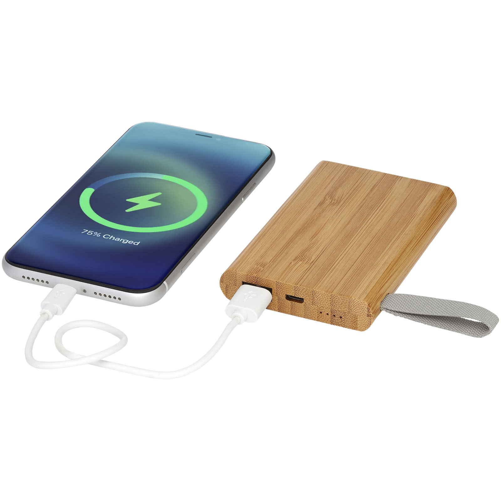 Advertising Powerbanks - Tulda 5000 mAh bamboo power bank - 6