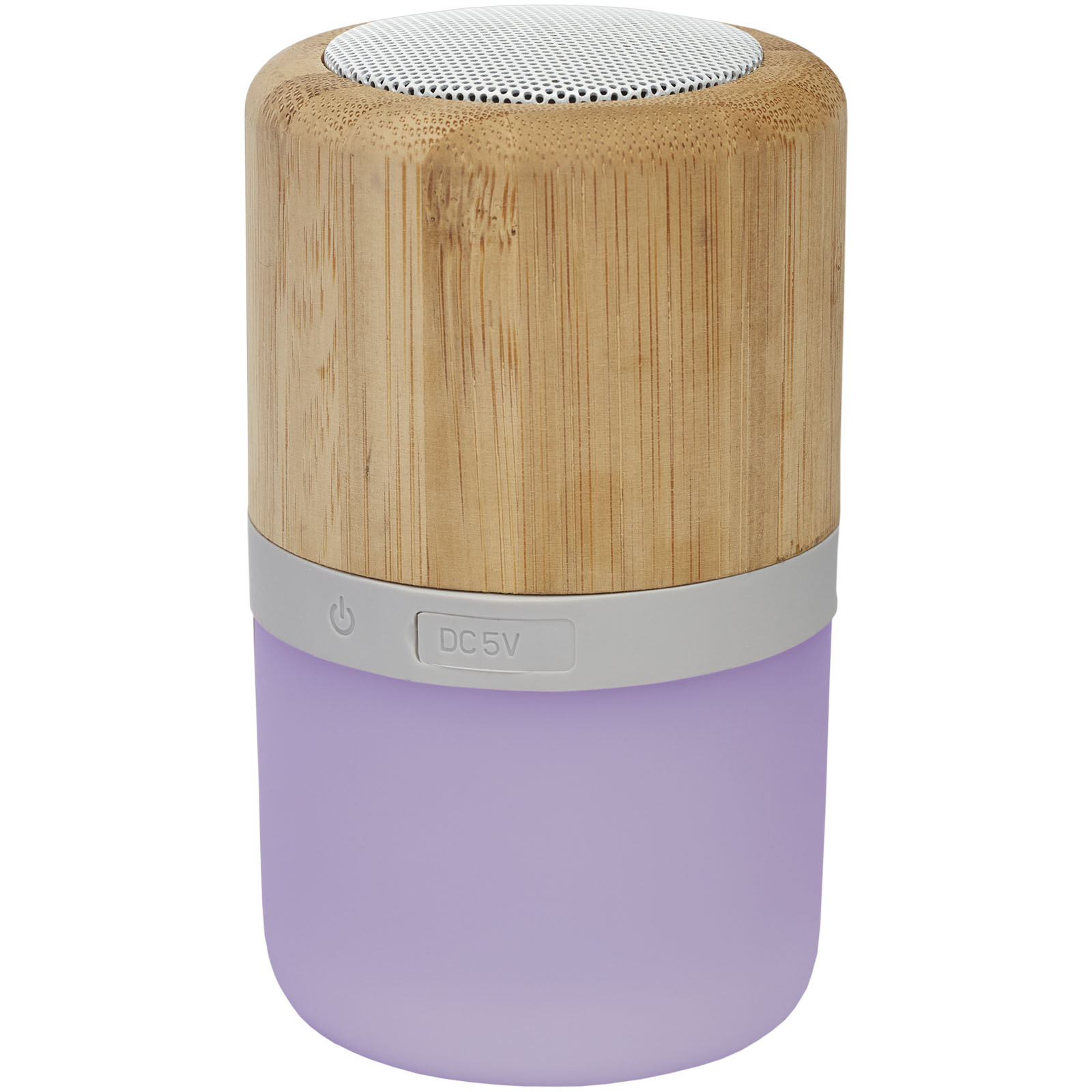 Advertising Speakers - Aurea bamboo Bluetooth® speaker with light  - 4