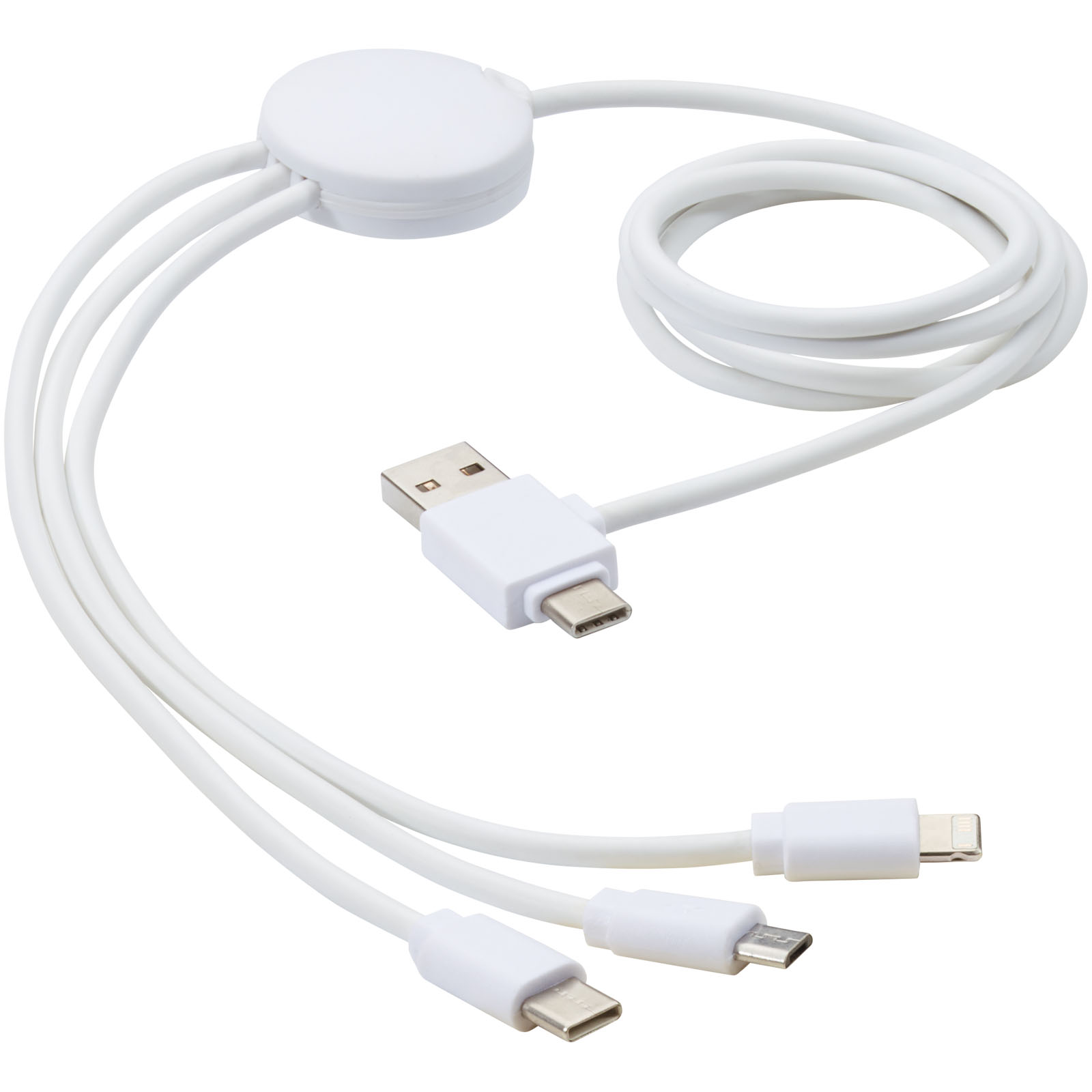 Advertising Cables - Pure 5-in-1 charging cable with antibacterial additive