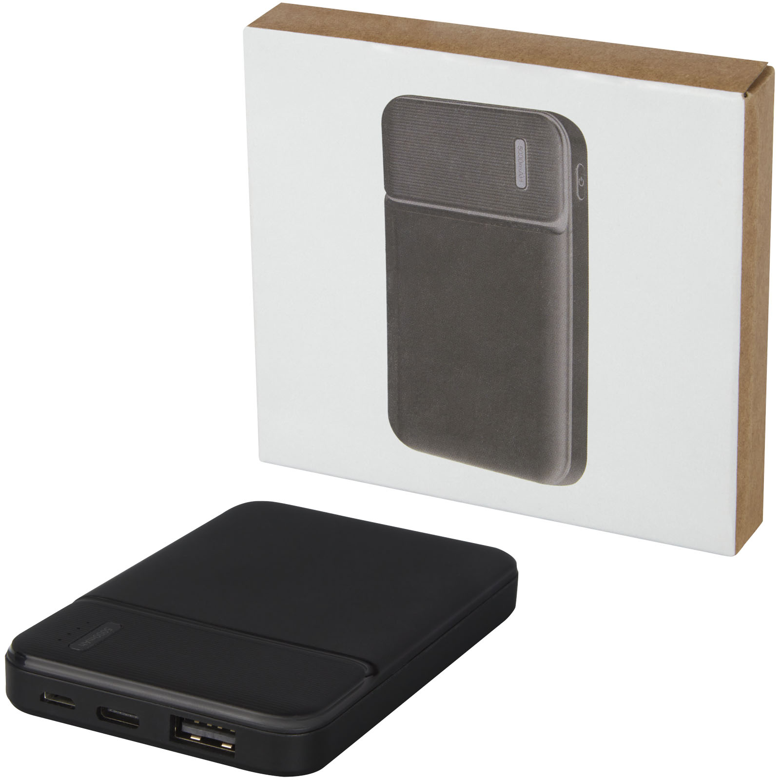 Advertising Powerbanks - Loop 5000 mAh recycled plastic power bank - 5