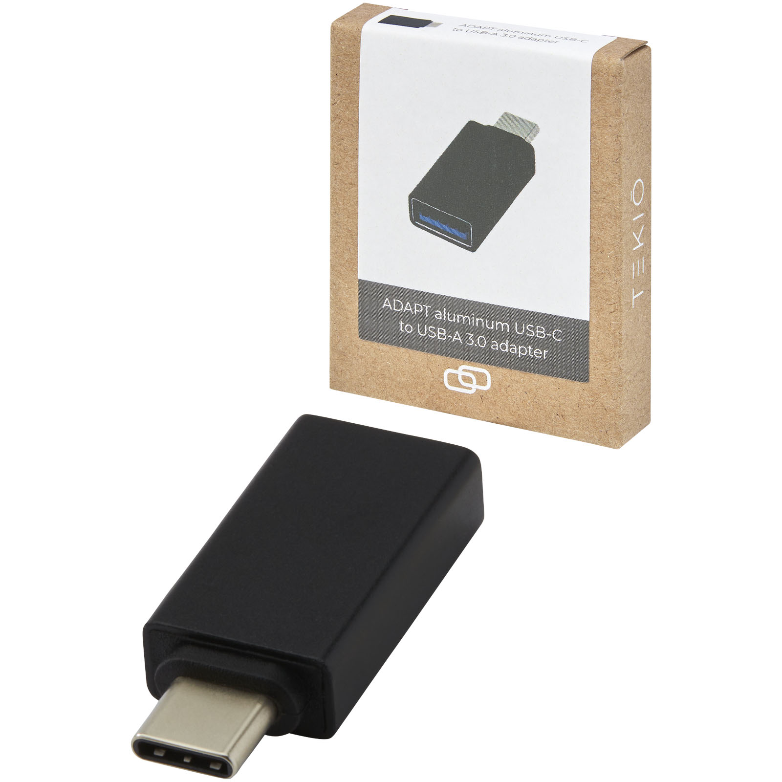 Accessoires pour ordinateur publicitaires - Adaptateur ADAPT en aluminium USB-C vers USB-A 3.0 - 4