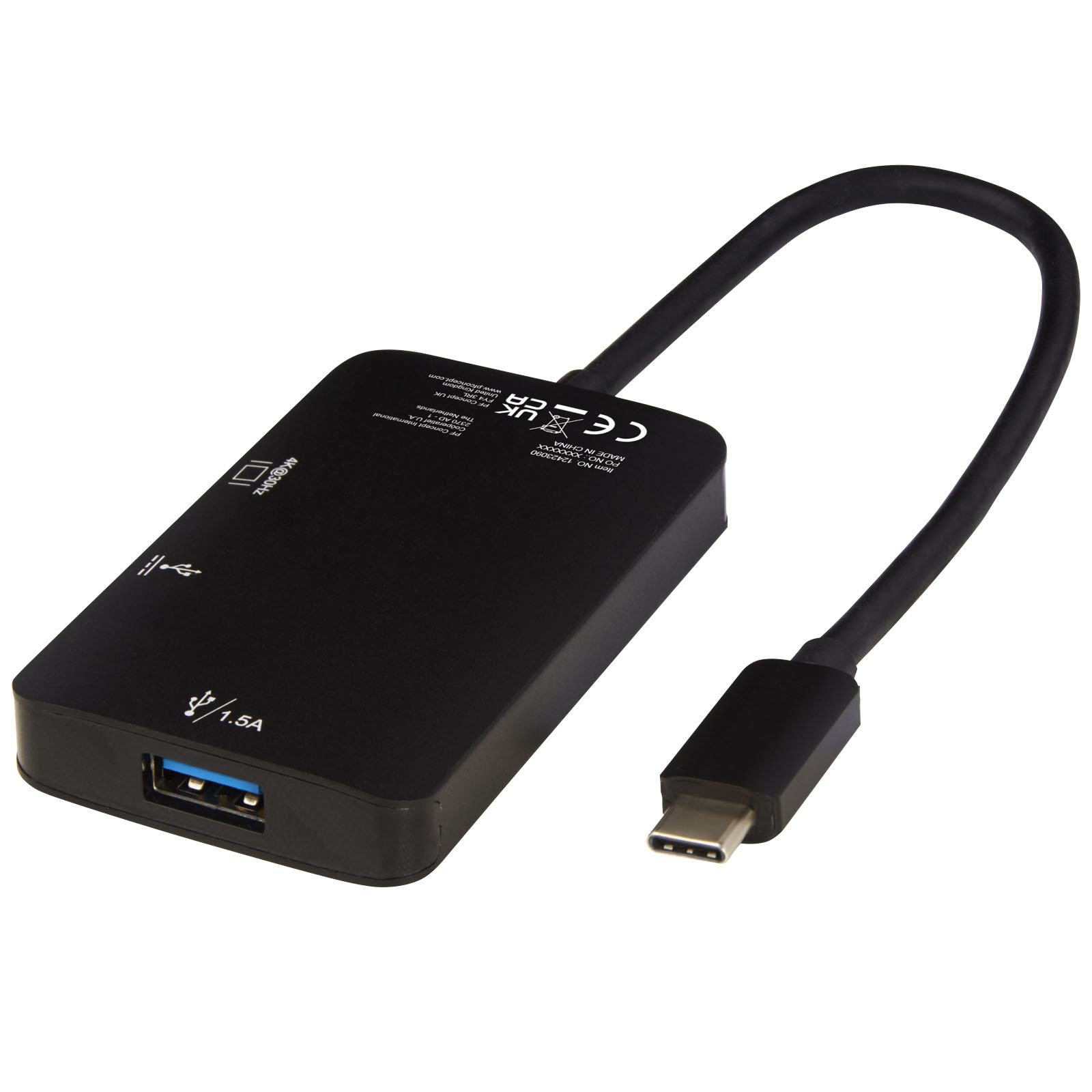 Computer Accessories - ADAPT aluminum Type-C  multimedia adapter (USB-A/Type-C/HDMI)