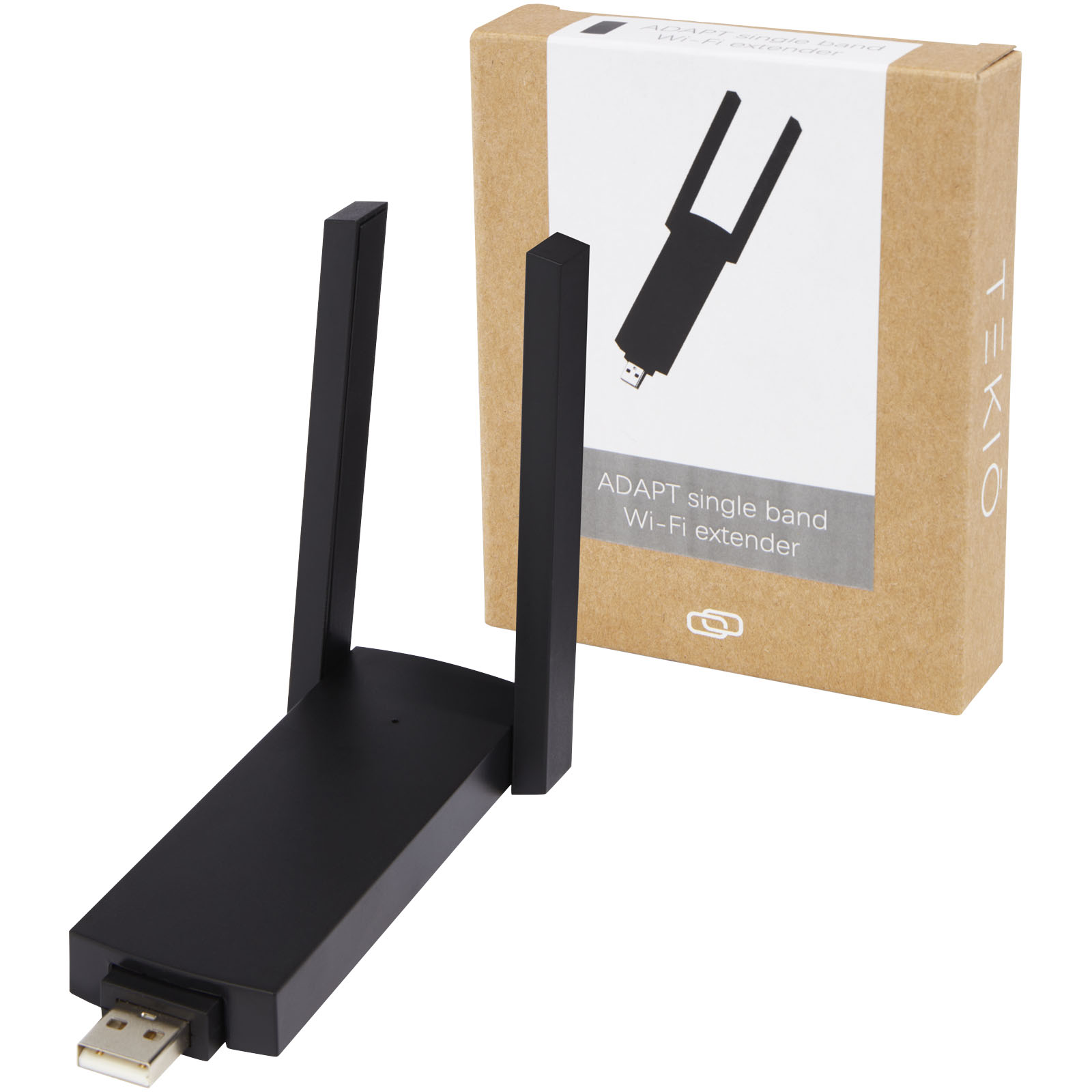 Accessoires pour ordinateur publicitaires - Répéteur Wi-Fi simple bande ADAPT - 4