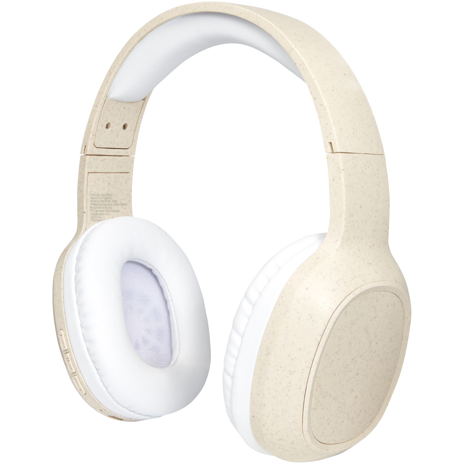 Advertising Headphones - Riff wheat straw Bluetooth® headphones with microphone - 0
