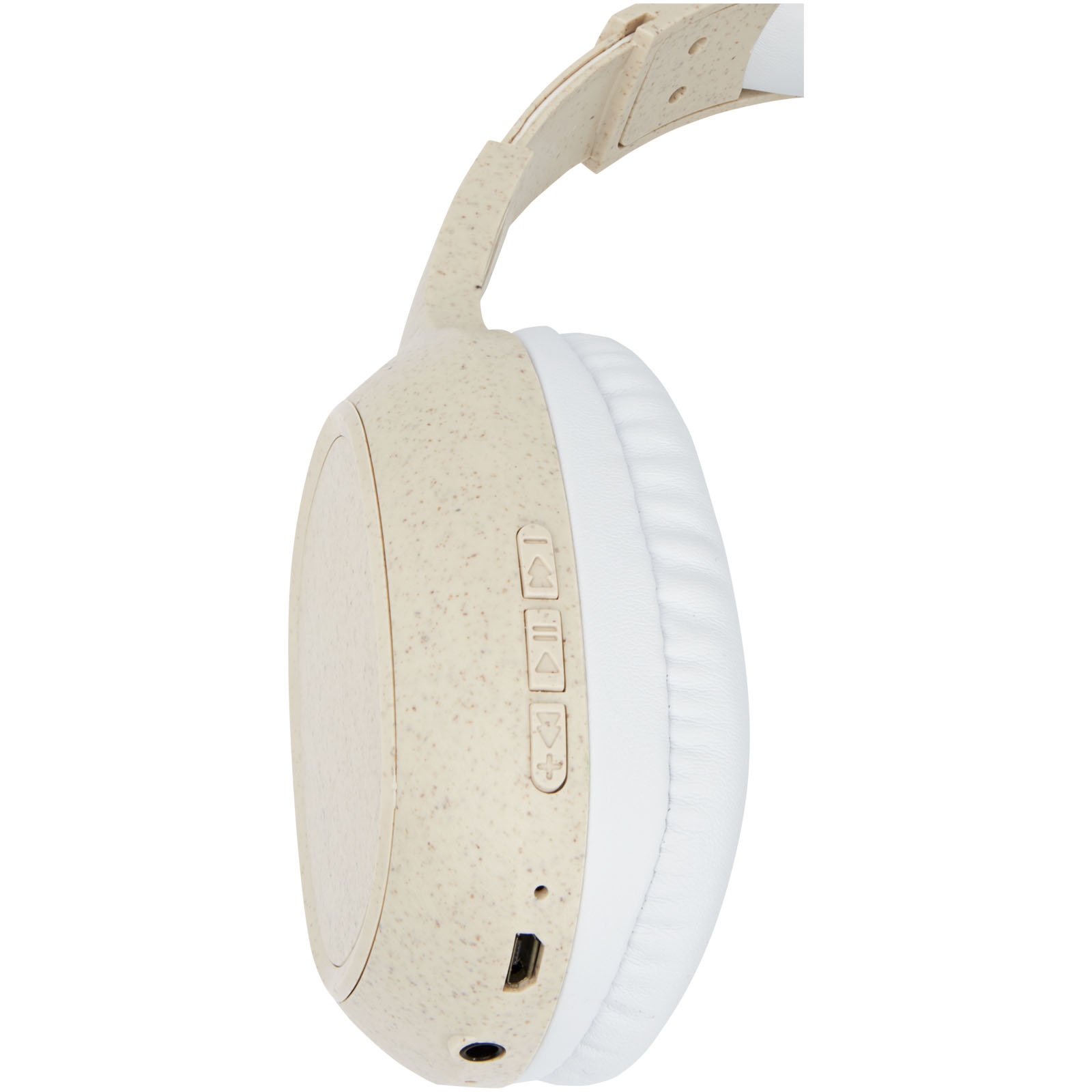 Advertising Headphones - Riff wheat straw Bluetooth® headphones with microphone - 4