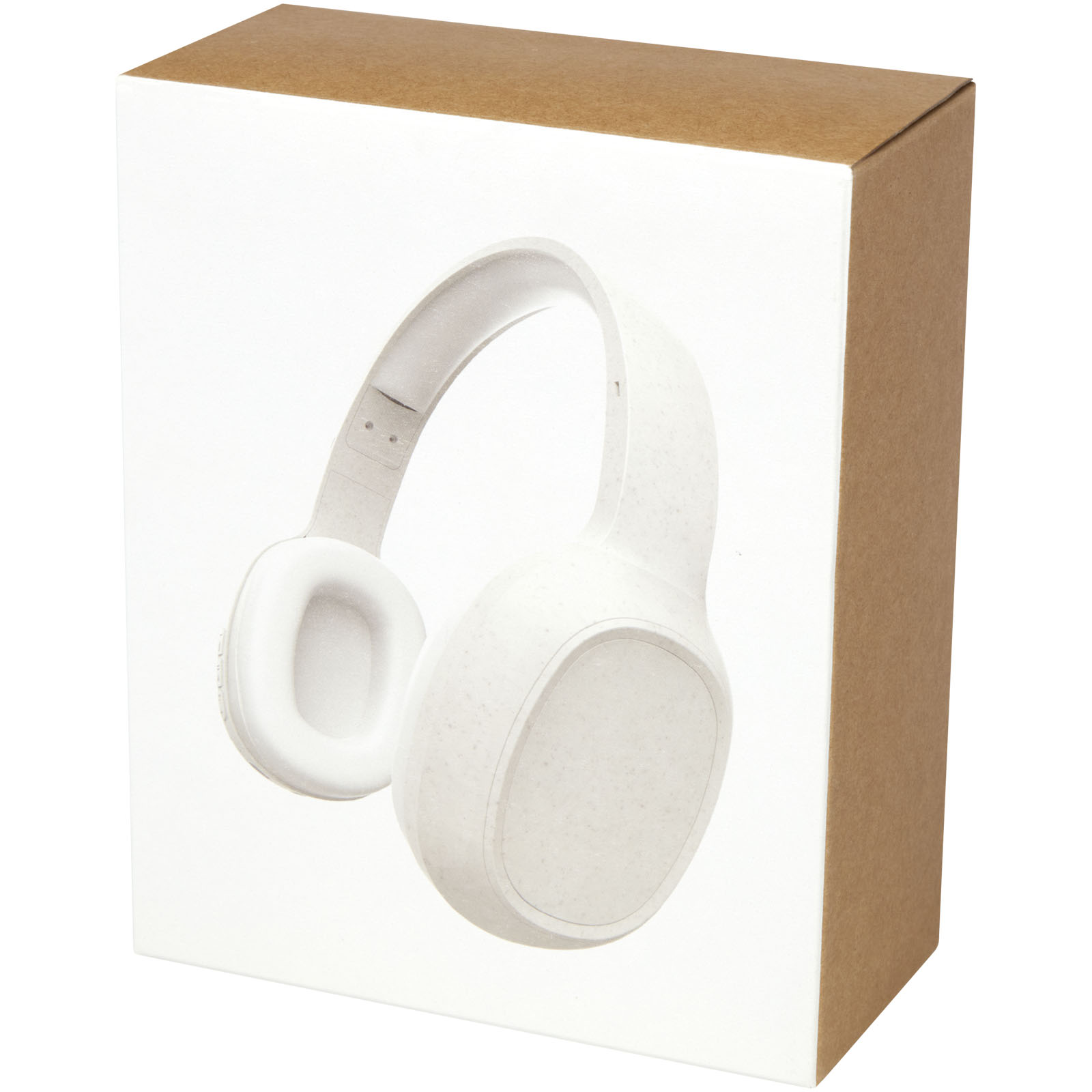 Advertising Headphones - Riff wheat straw Bluetooth® headphones with microphone - 1
