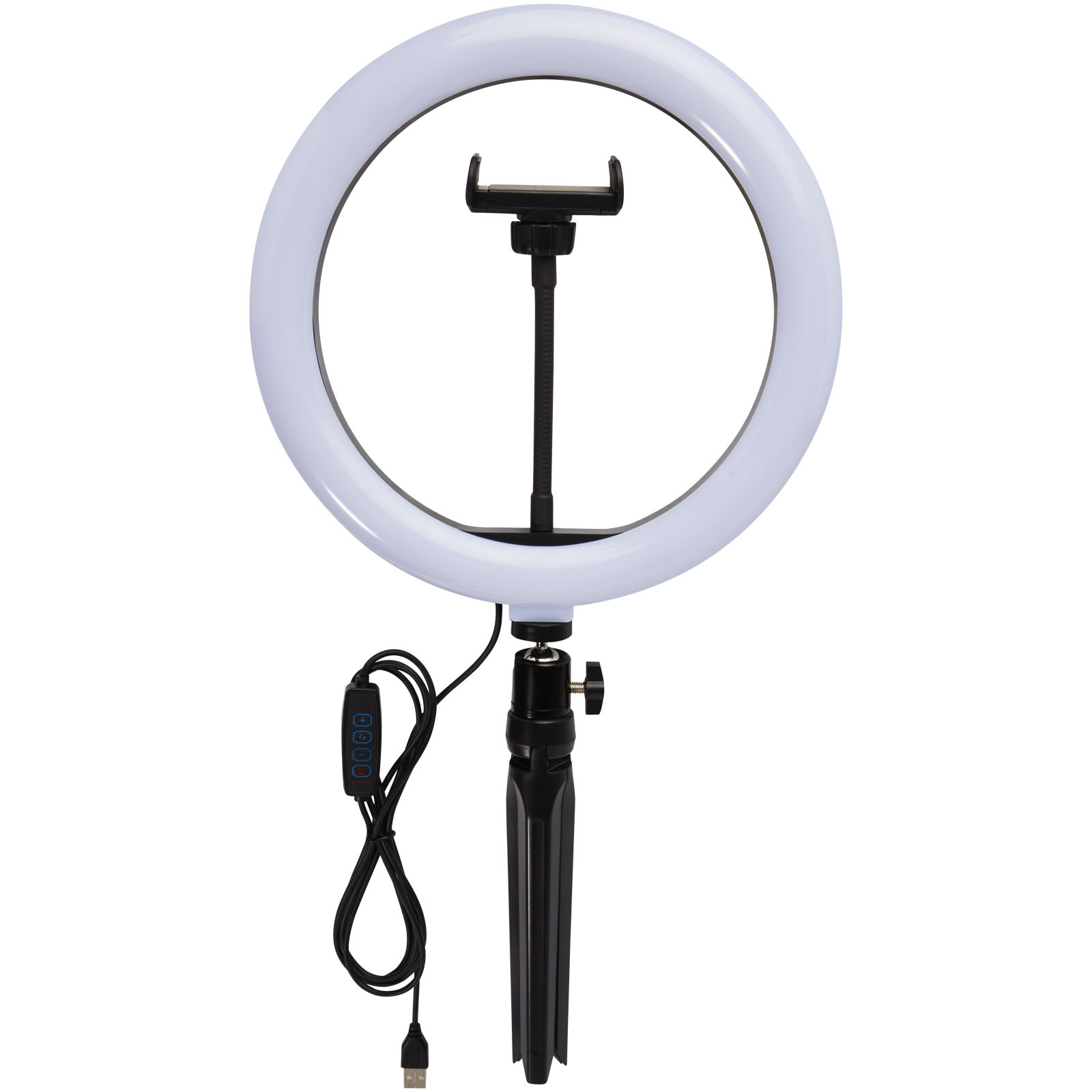 Advertising Telephone & Tablet Accessories - Studio ring light for selfies and vlogging with phone holder and tripod - 2