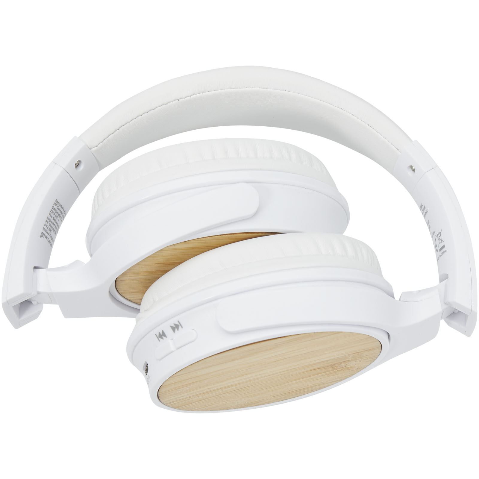 Advertising Headphones - Athos bamboo Bluetooth® headphones with microphone - 5
