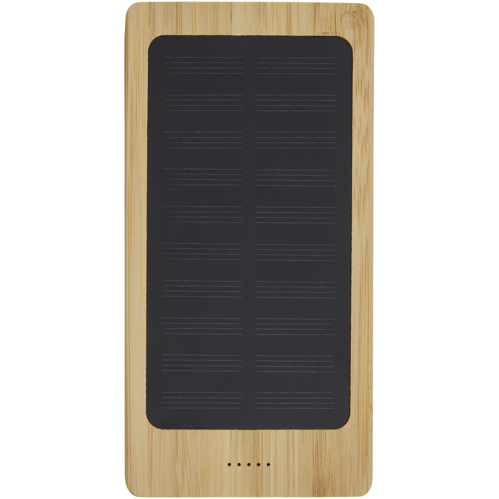 Advertising Powerbanks - Alata 8000 mAh bamboo solar power bank - 2