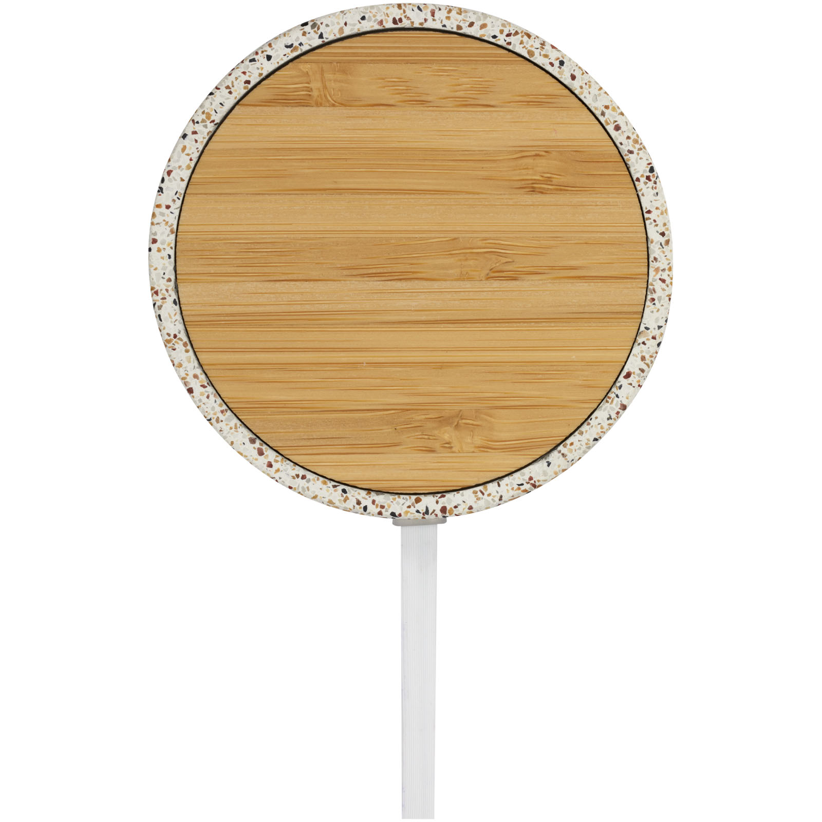 Advertising Wireless Charging - Terrazzo 10W wireless bamboo charging pad - 2