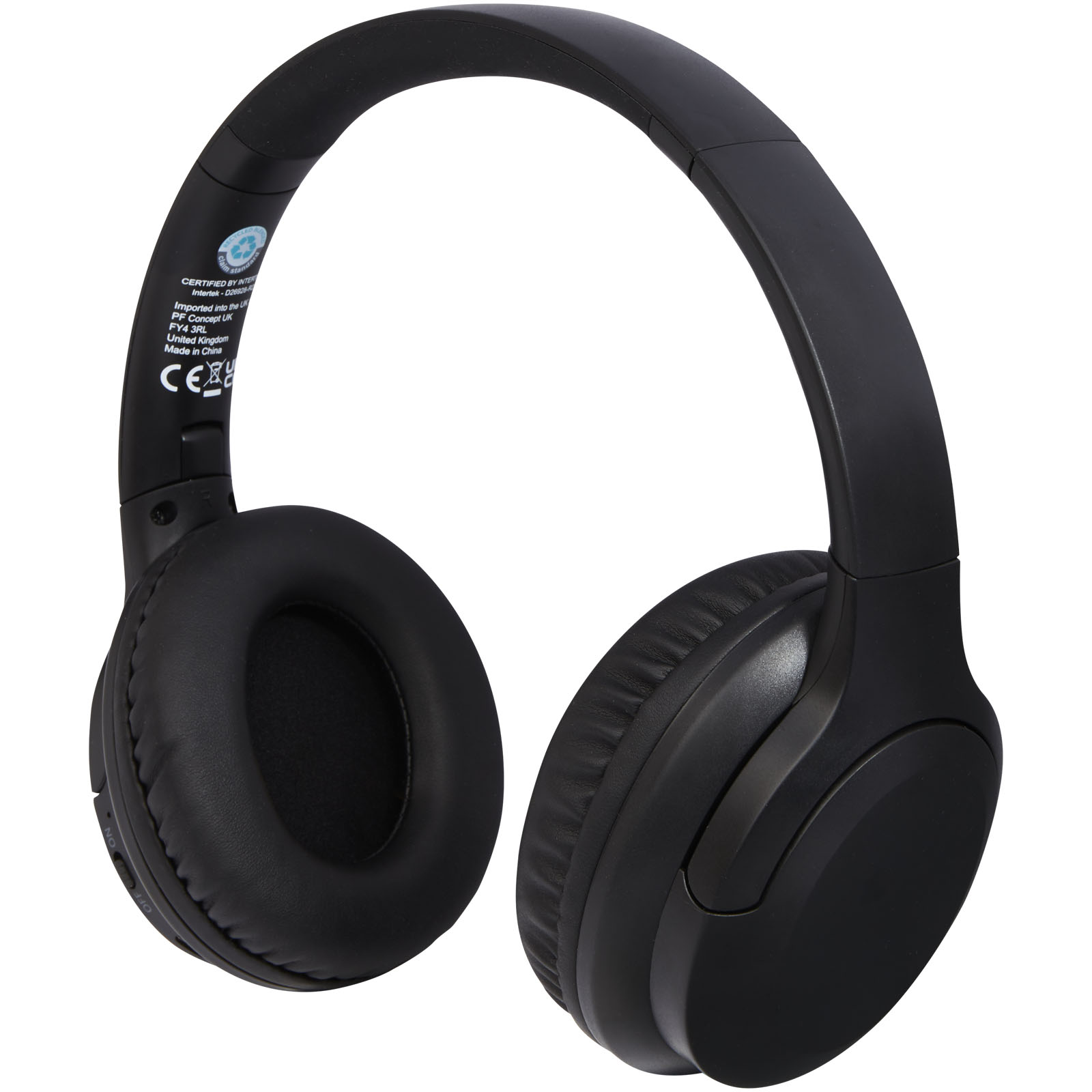 Advertising Headphones - Loop recycled plastic Bluetooth® headphones - 0