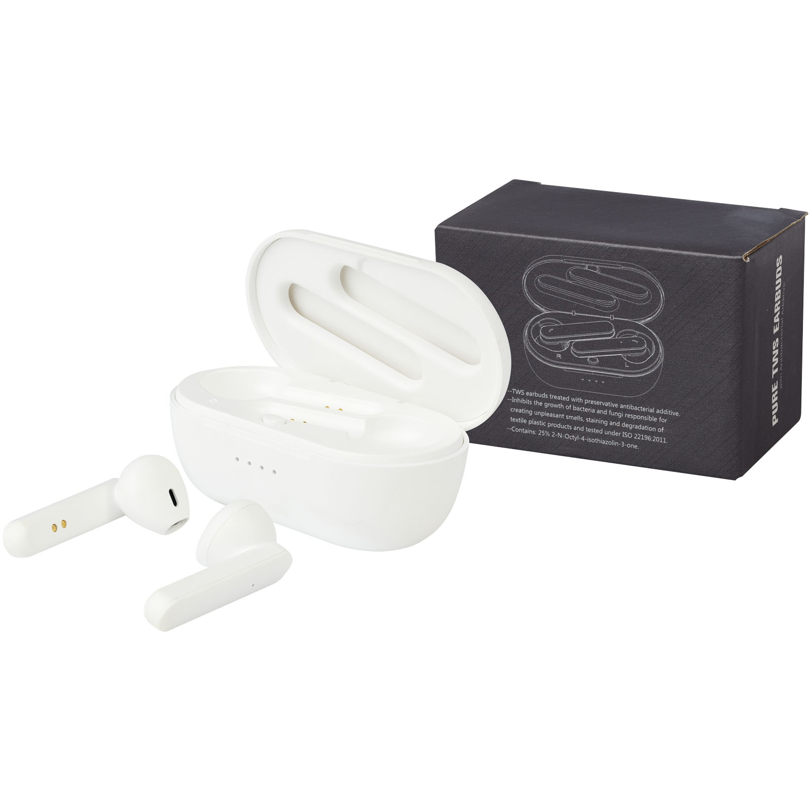 Écouteurs publicitaires - Écouteurs Pure TWS avec additif antibactérien - 4