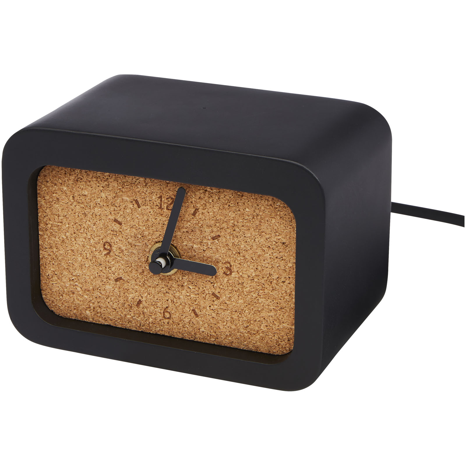 Chargeurs sans fil publicitaires - Horloge de bureau Momento en calcaire à chargement sans fil - 0